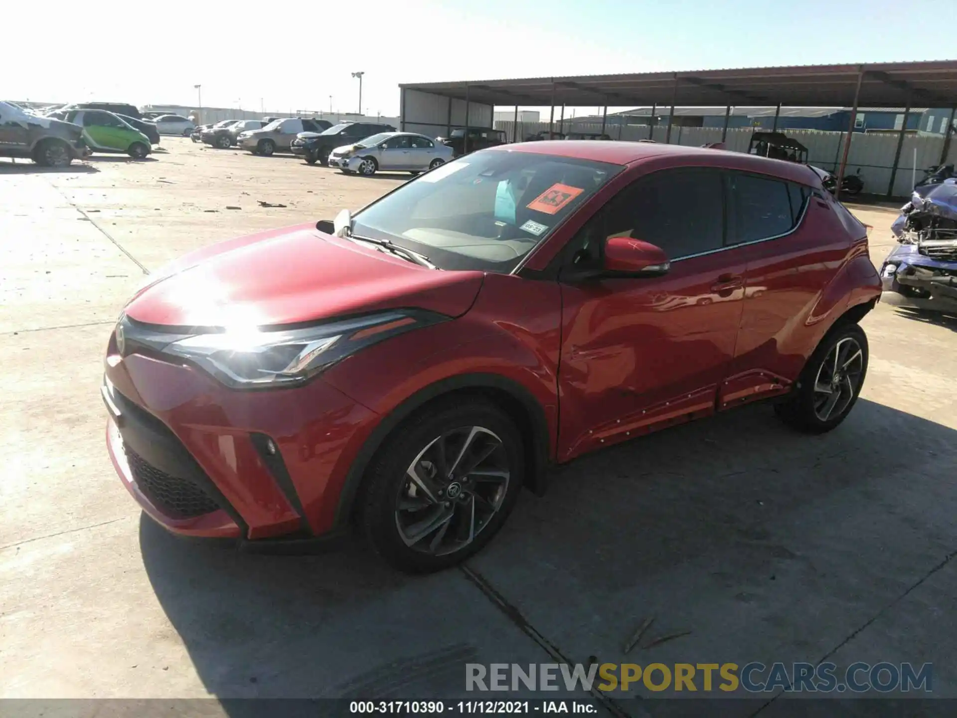 2 Photograph of a damaged car JTNKHMBX3M1115366 TOYOTA C-HR 2021