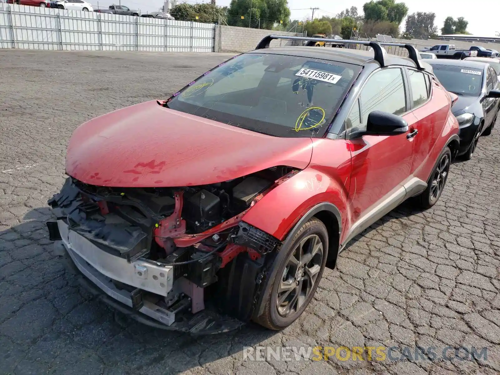 2 Фотография поврежденного автомобиля JTNKHMBX3M1122852 TOYOTA C-HR 2021