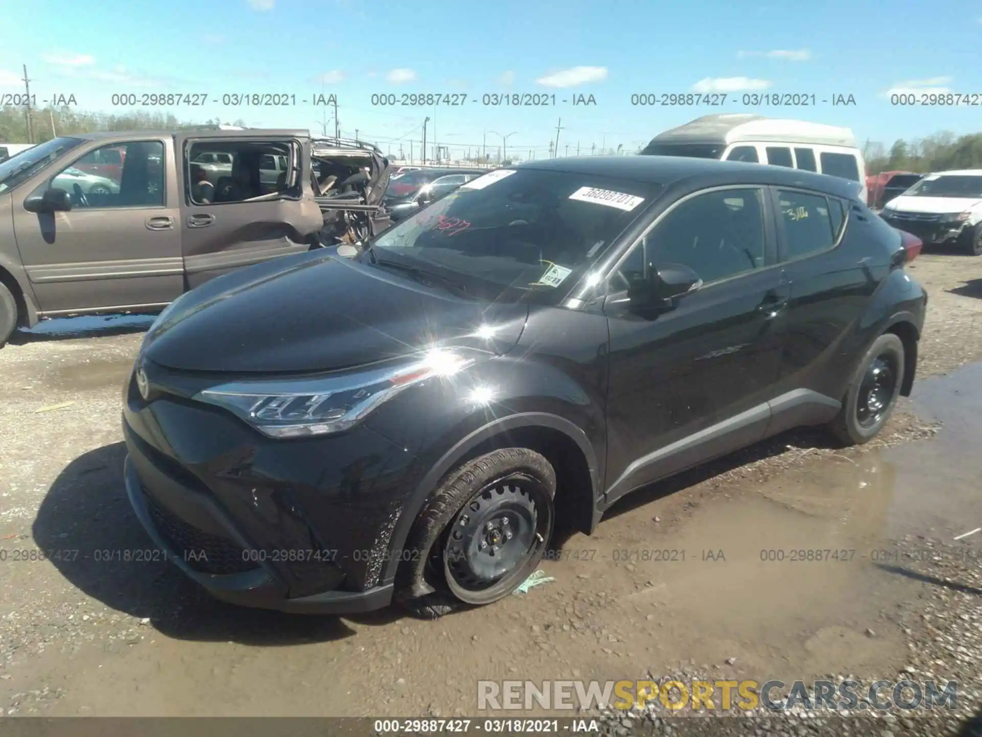 2 Фотография поврежденного автомобиля JTNKHMBX4M1097668 TOYOTA C-HR 2021