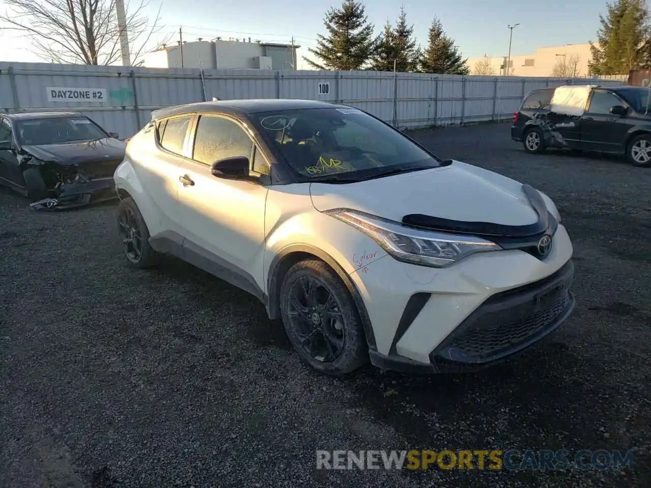 1 Photograph of a damaged car JTNKHMBX4M1103470 TOYOTA C-HR 2021