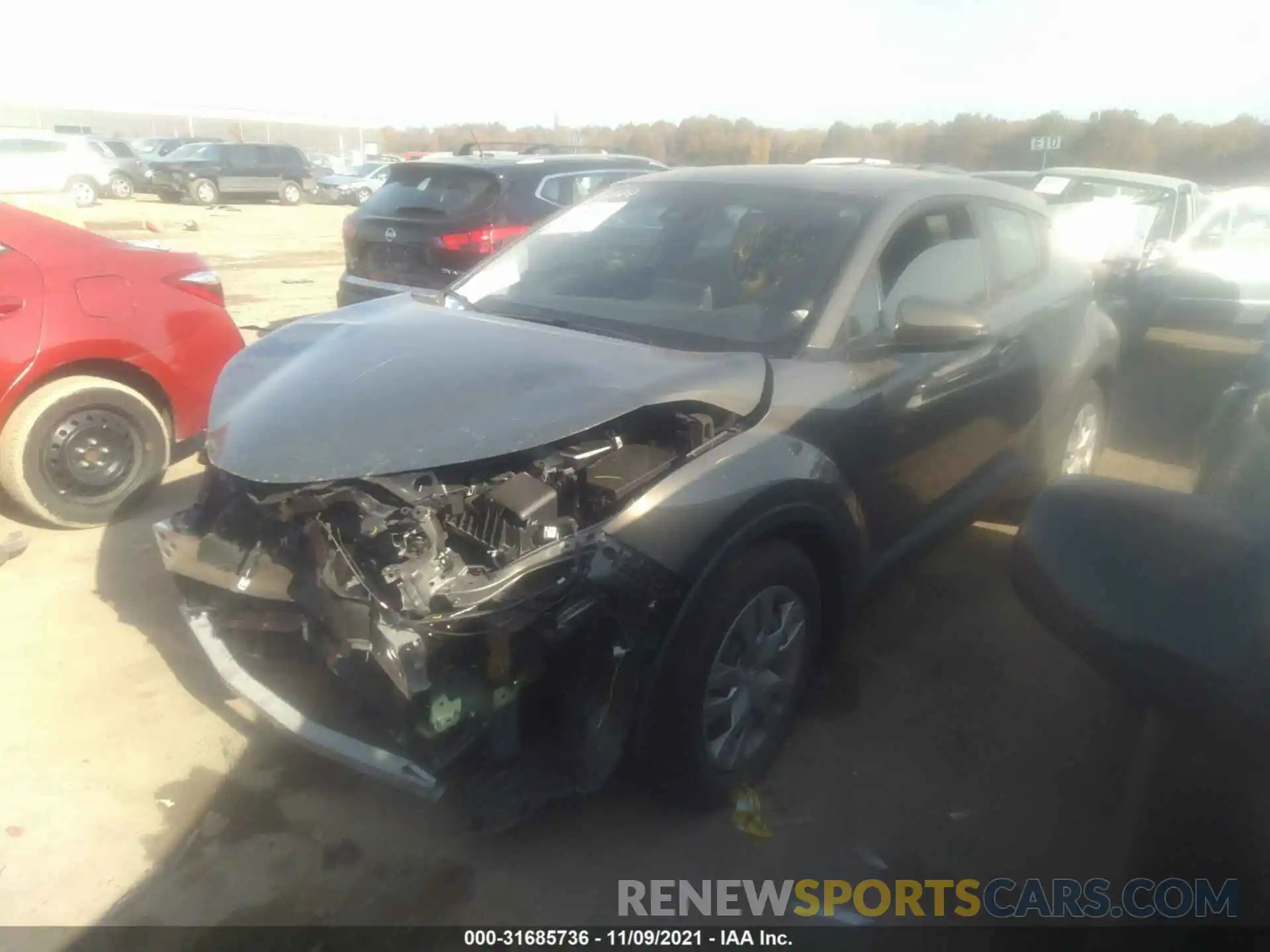 2 Photograph of a damaged car JTNKHMBX4M1104926 TOYOTA C-HR 2021