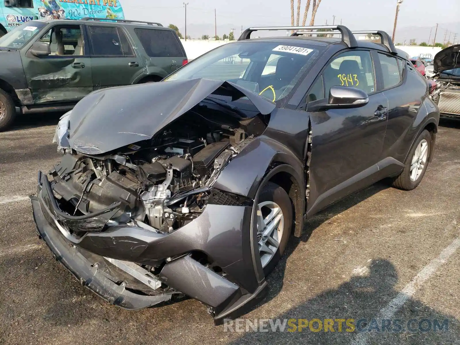 2 Photograph of a damaged car JTNKHMBX4M1107017 TOYOTA C-HR 2021