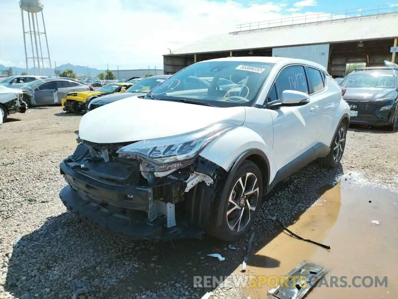 2 Photograph of a damaged car JTNKHMBX4M1107860 TOYOTA C-HR 2021