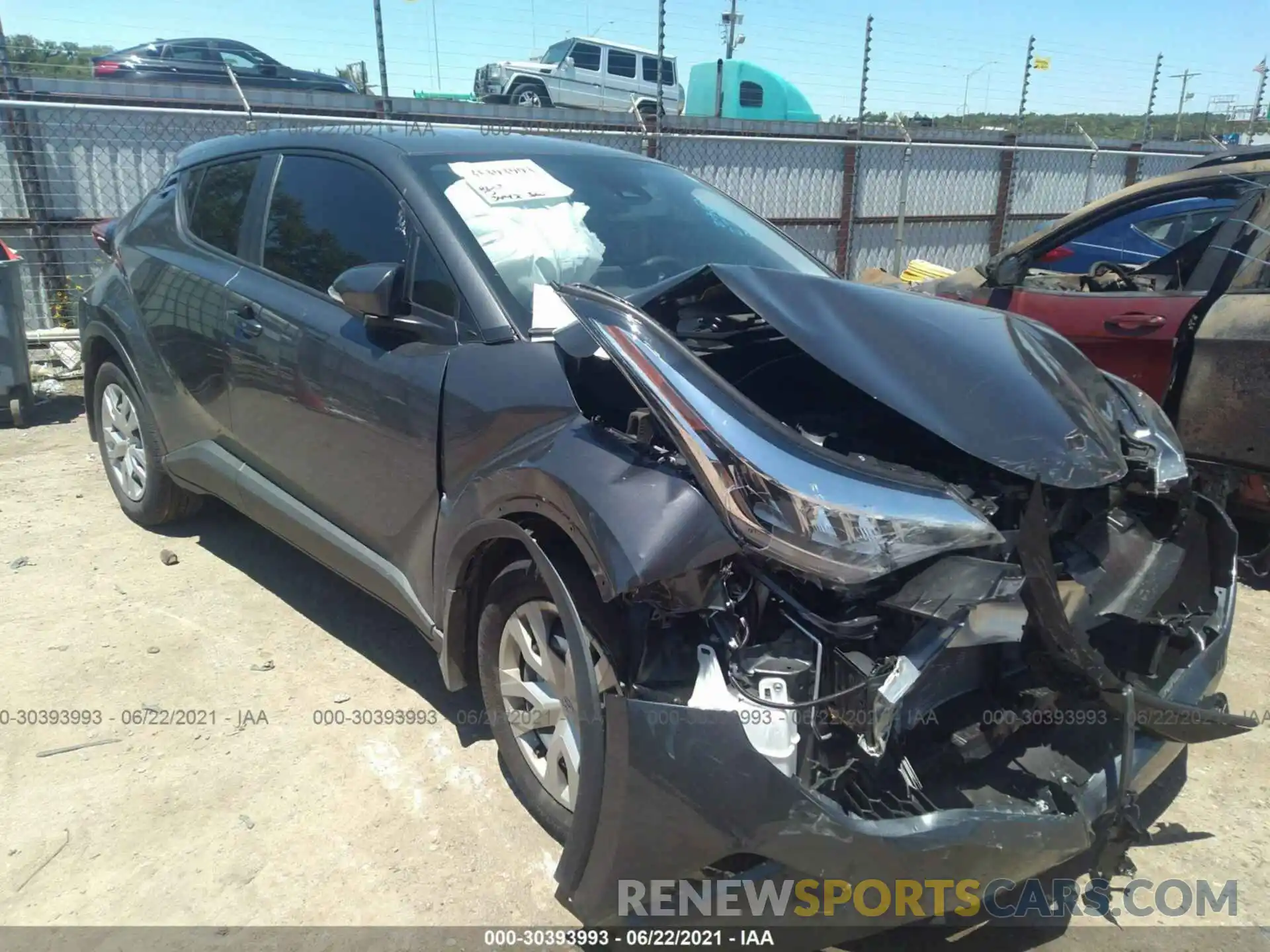 1 Photograph of a damaged car JTNKHMBX4M1109382 TOYOTA C-HR 2021