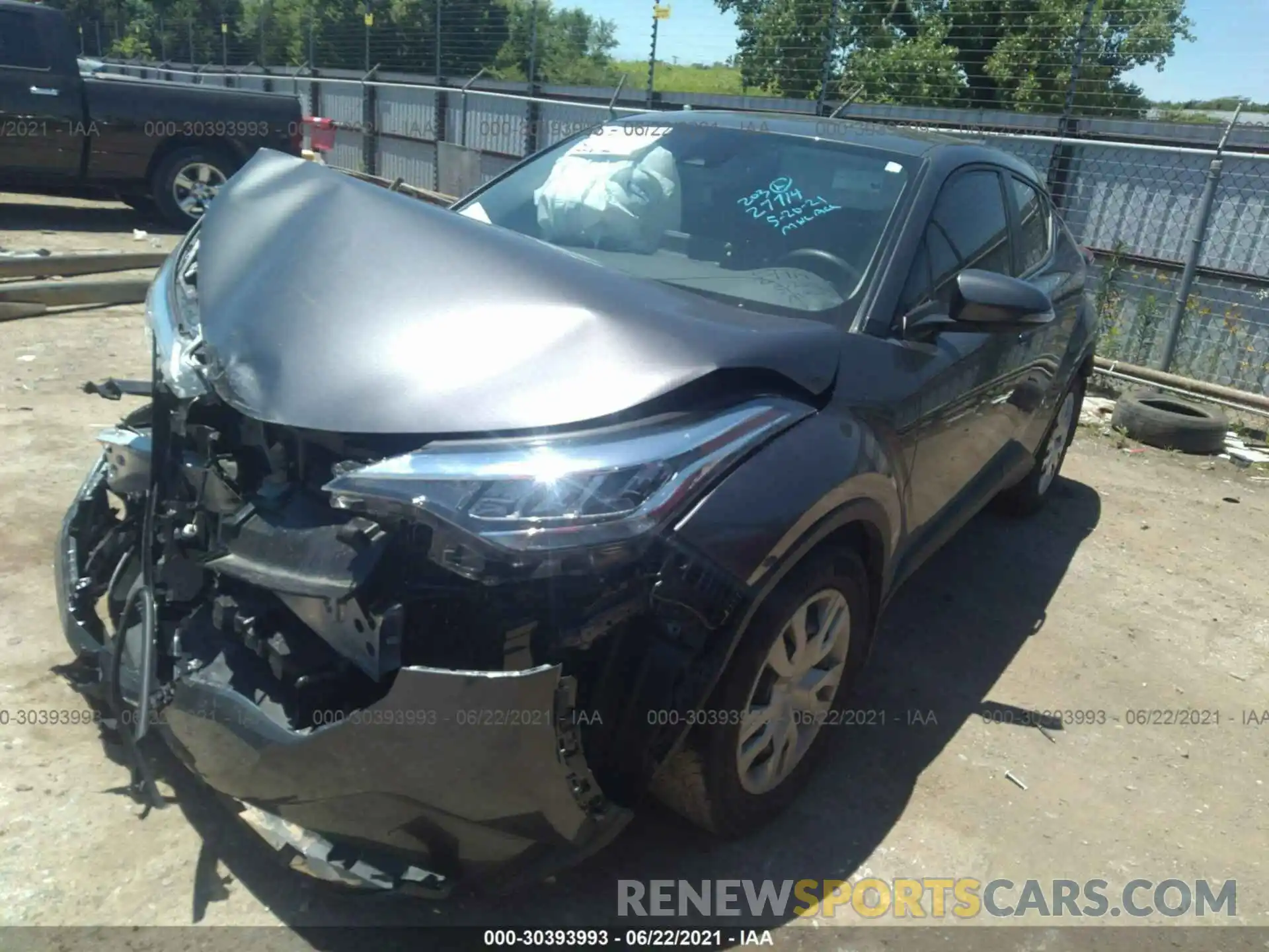 2 Photograph of a damaged car JTNKHMBX4M1109382 TOYOTA C-HR 2021