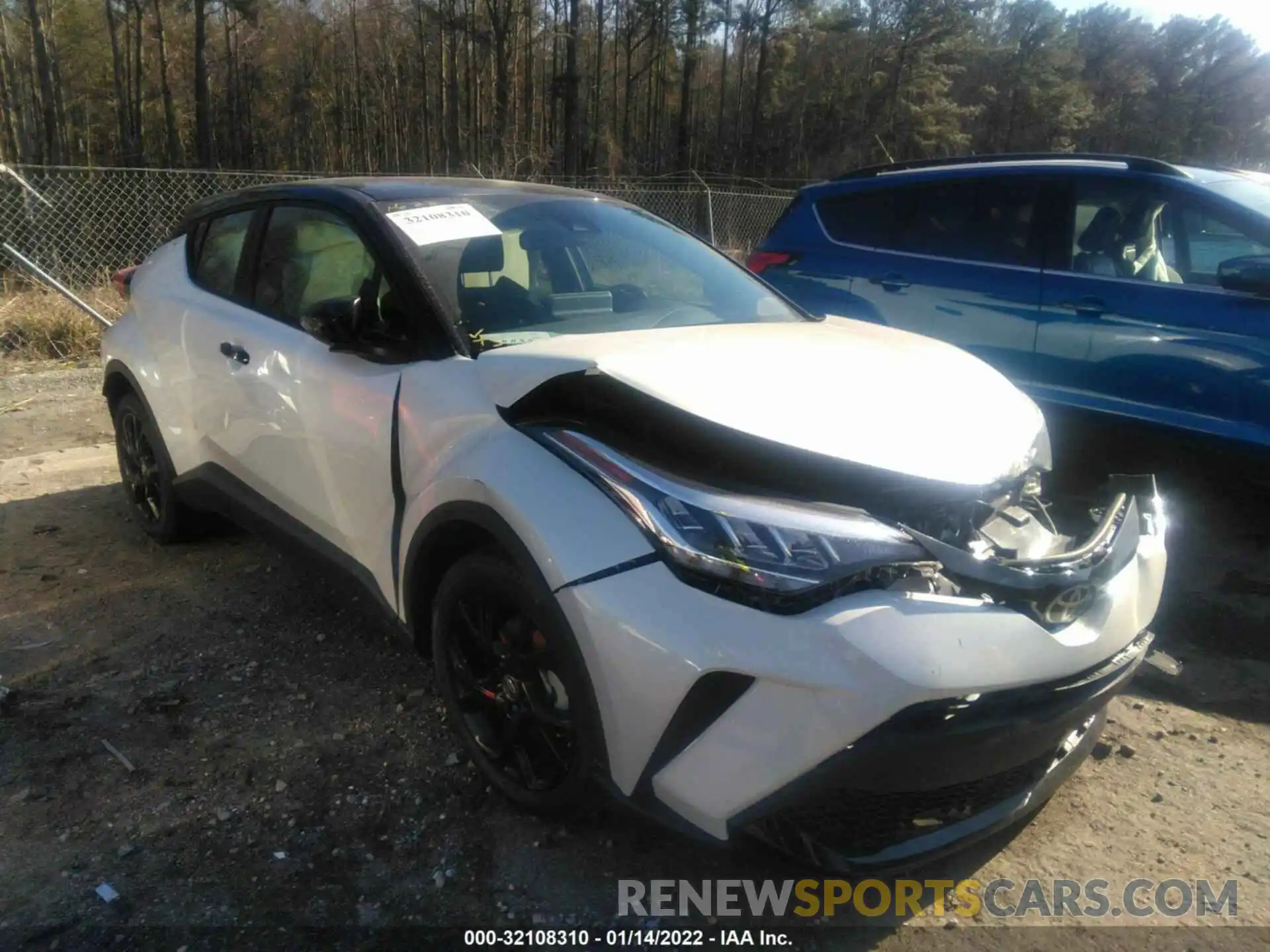 1 Photograph of a damaged car JTNKHMBX4M1116963 TOYOTA C-HR 2021