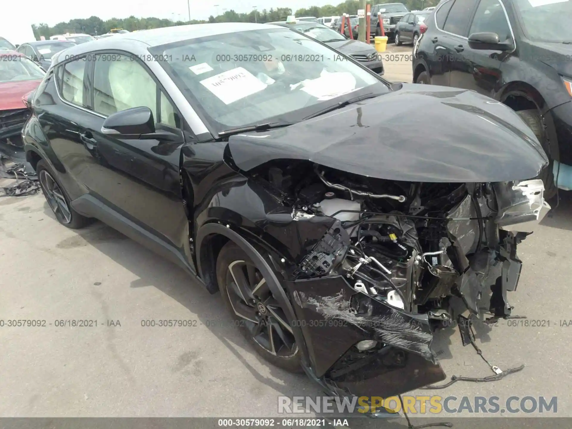 1 Photograph of a damaged car JTNKHMBX4M1117952 TOYOTA C-HR 2021