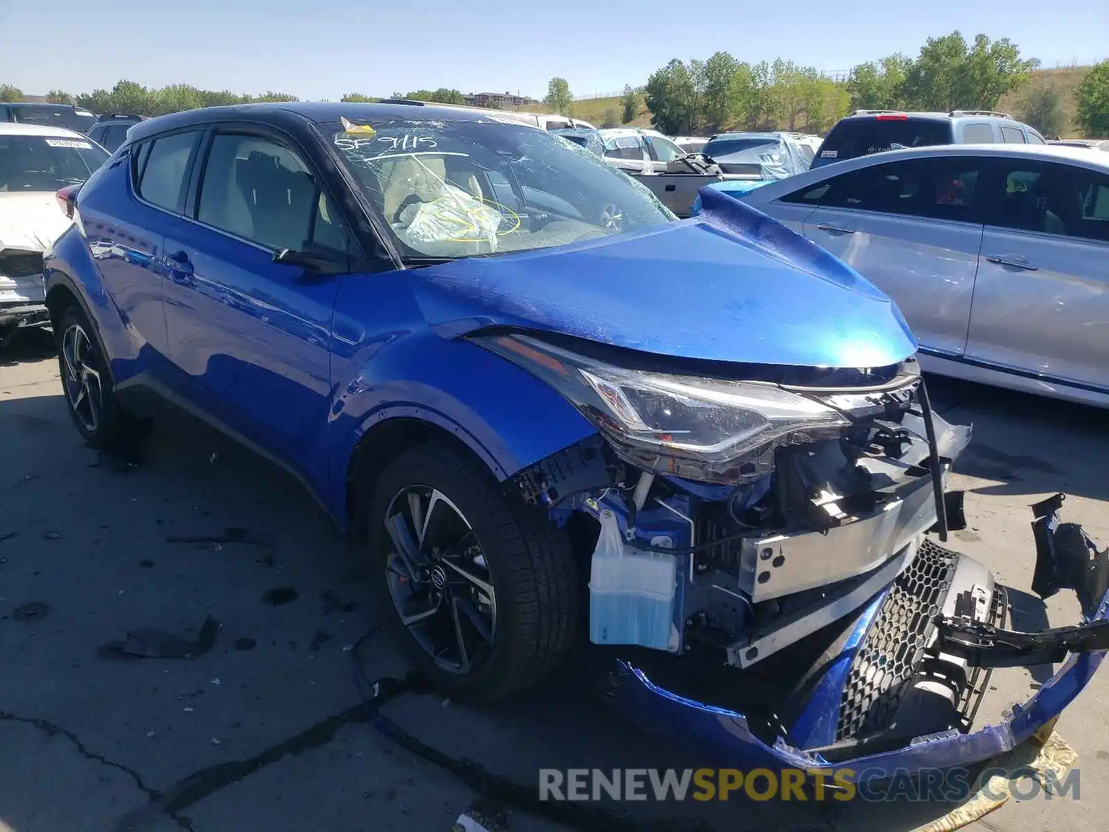 1 Photograph of a damaged car JTNKHMBX4M1119359 TOYOTA C-HR 2021