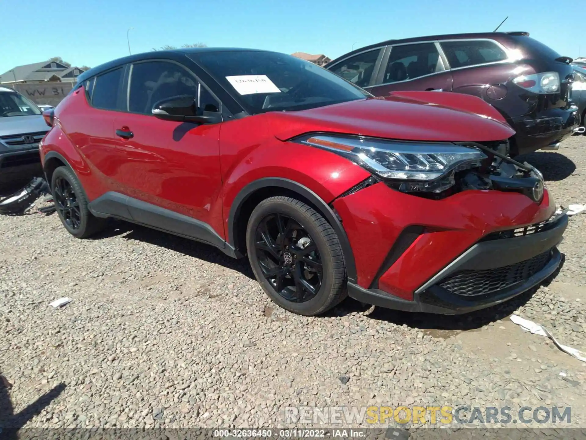 1 Photograph of a damaged car JTNKHMBX4M1120947 TOYOTA C-HR 2021