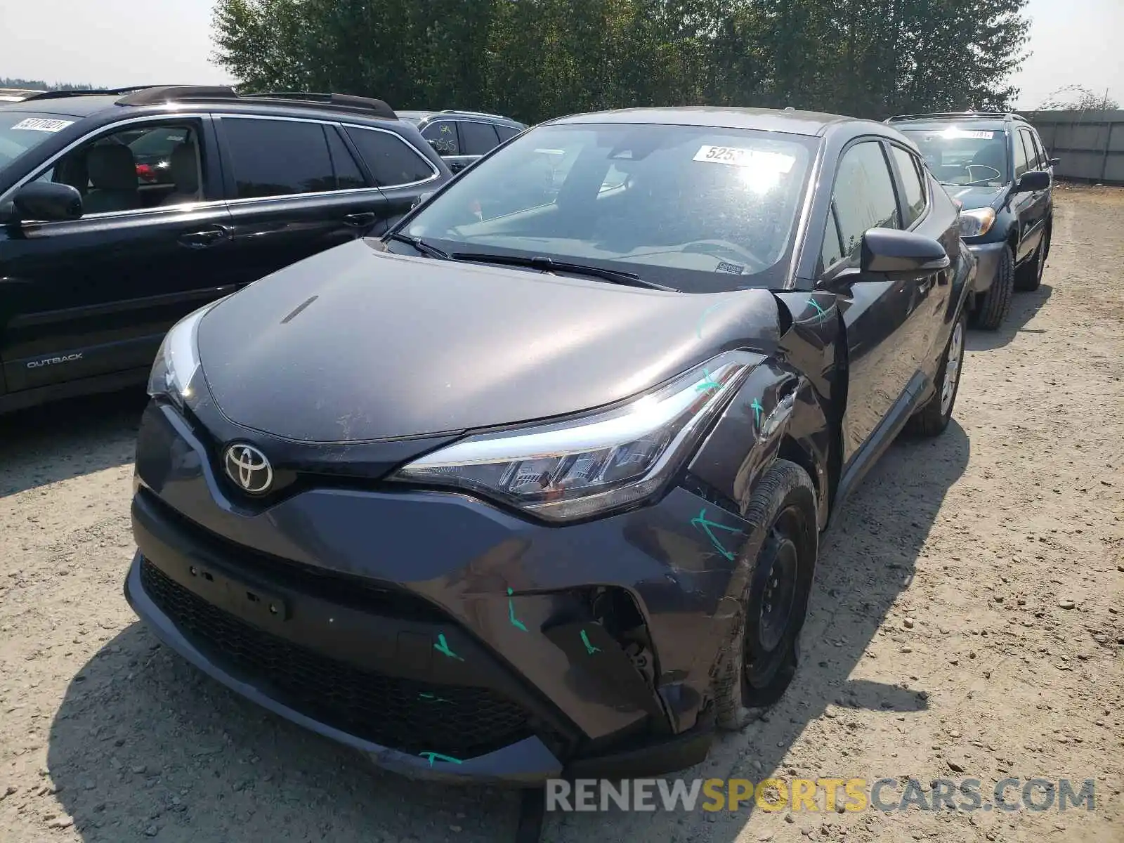 2 Photograph of a damaged car JTNKHMBX5M1096089 TOYOTA C-HR 2021