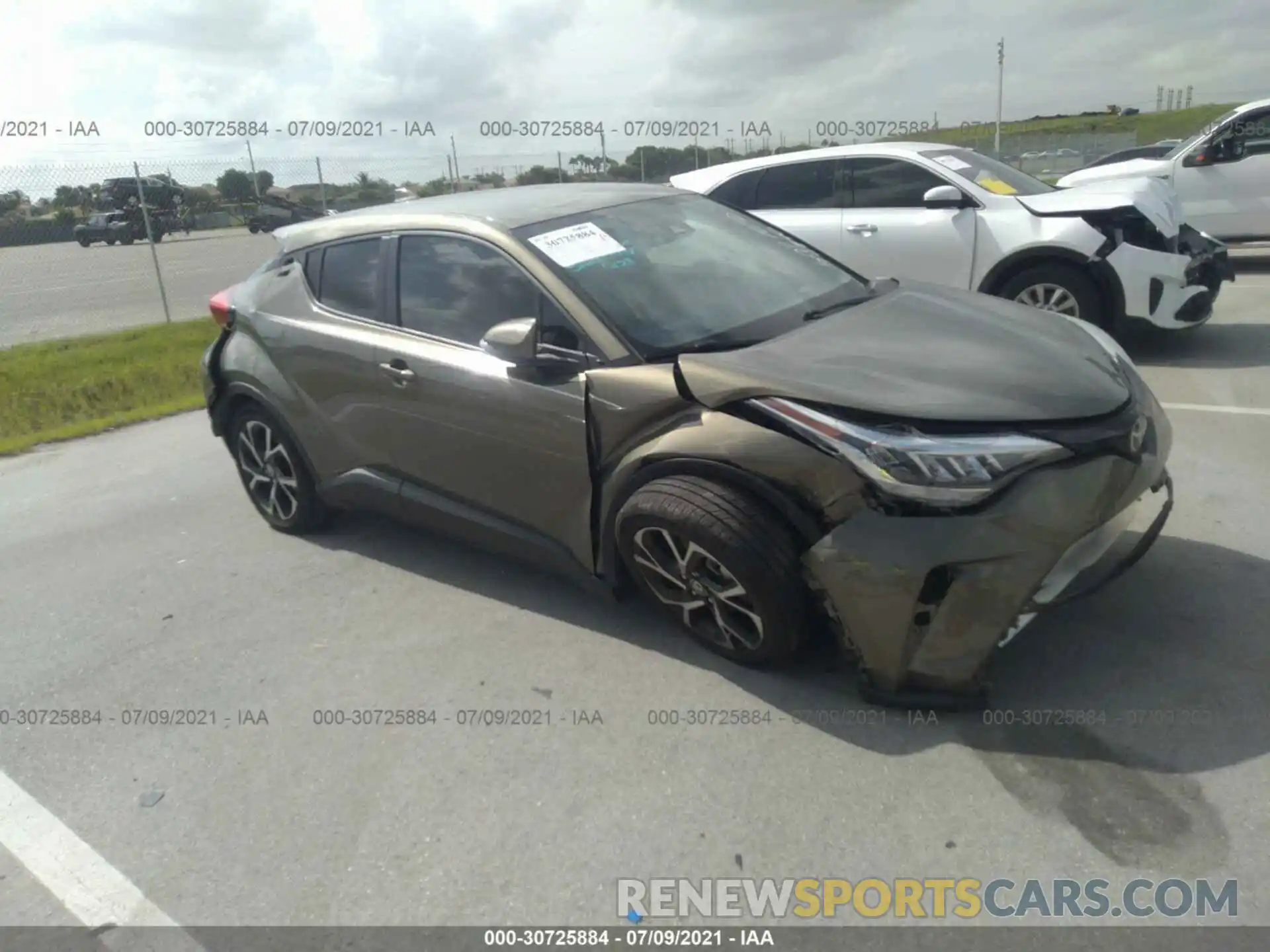 1 Photograph of a damaged car JTNKHMBX5M1104790 TOYOTA C-HR 2021