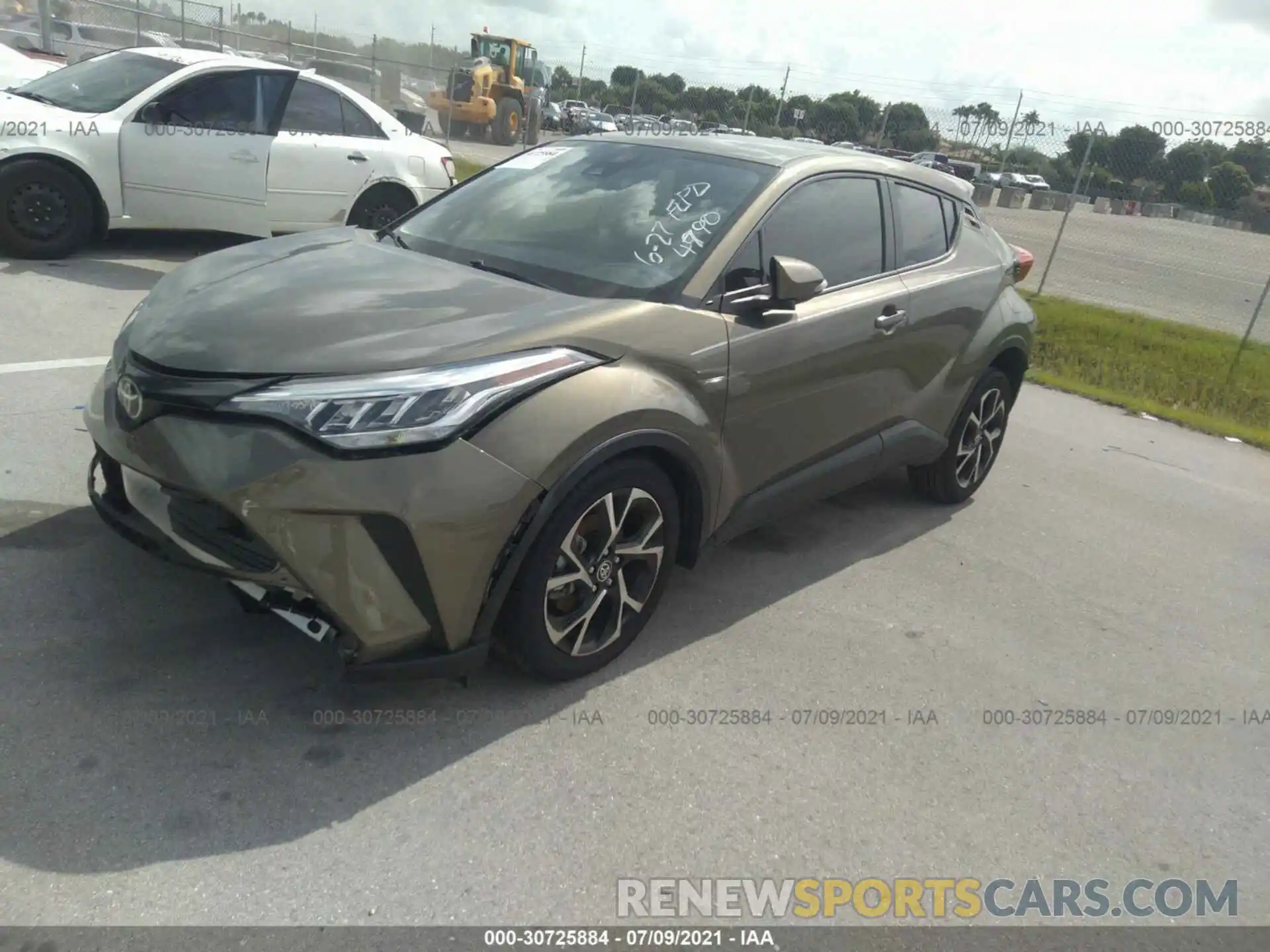 2 Photograph of a damaged car JTNKHMBX5M1104790 TOYOTA C-HR 2021