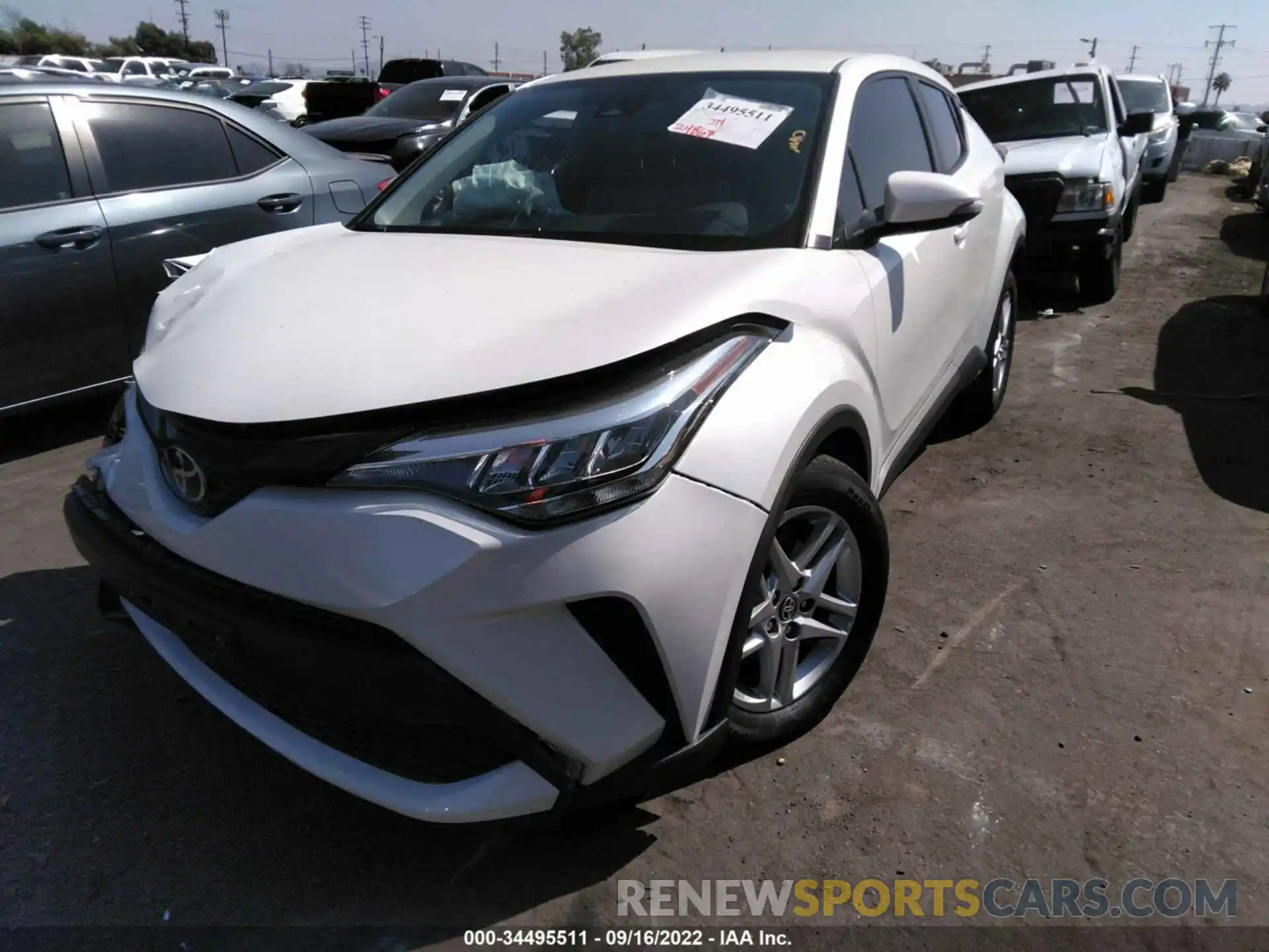 2 Photograph of a damaged car JTNKHMBX5M1117104 TOYOTA C-HR 2021