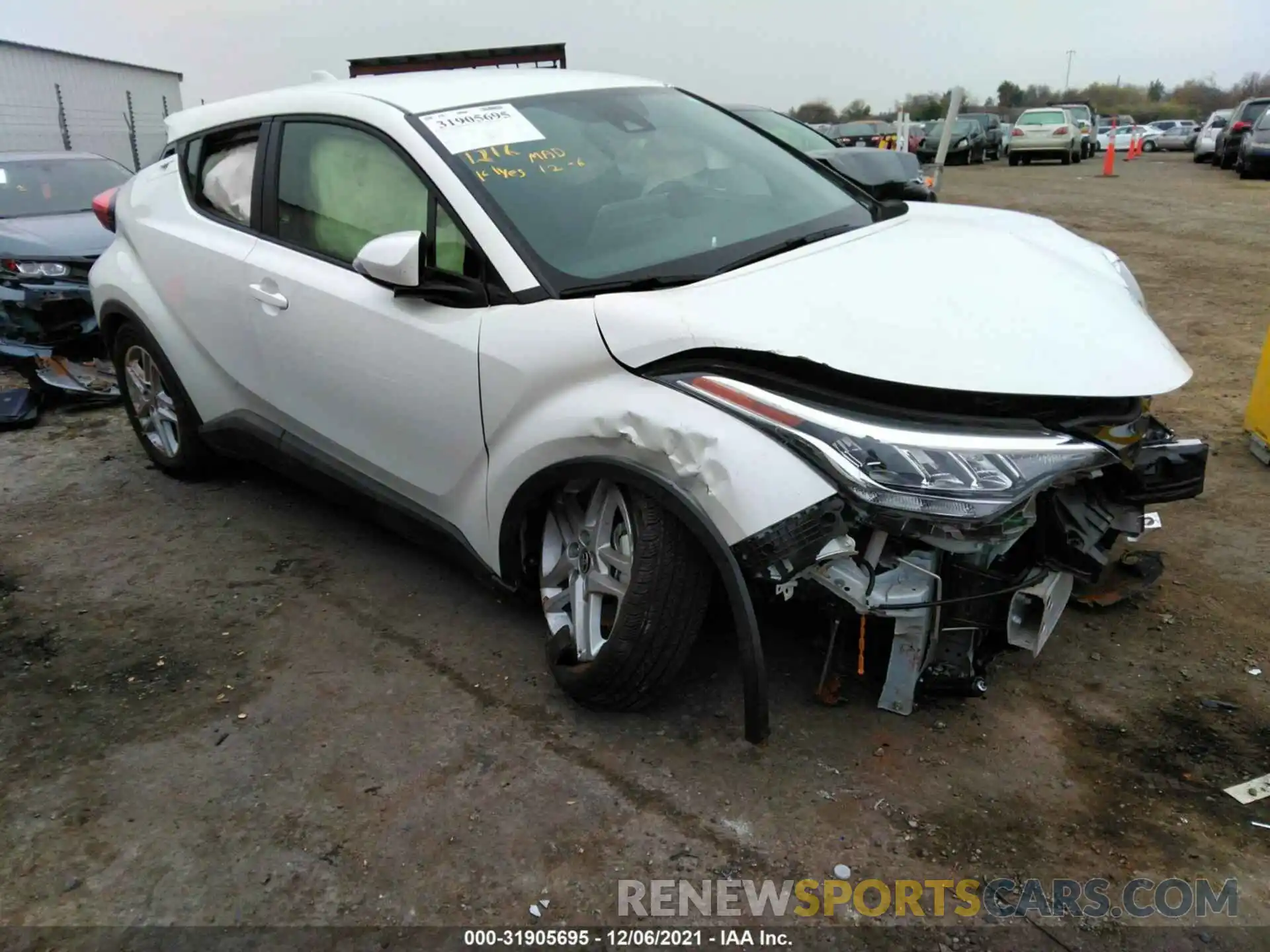 1 Photograph of a damaged car JTNKHMBX5M1119970 TOYOTA C-HR 2021