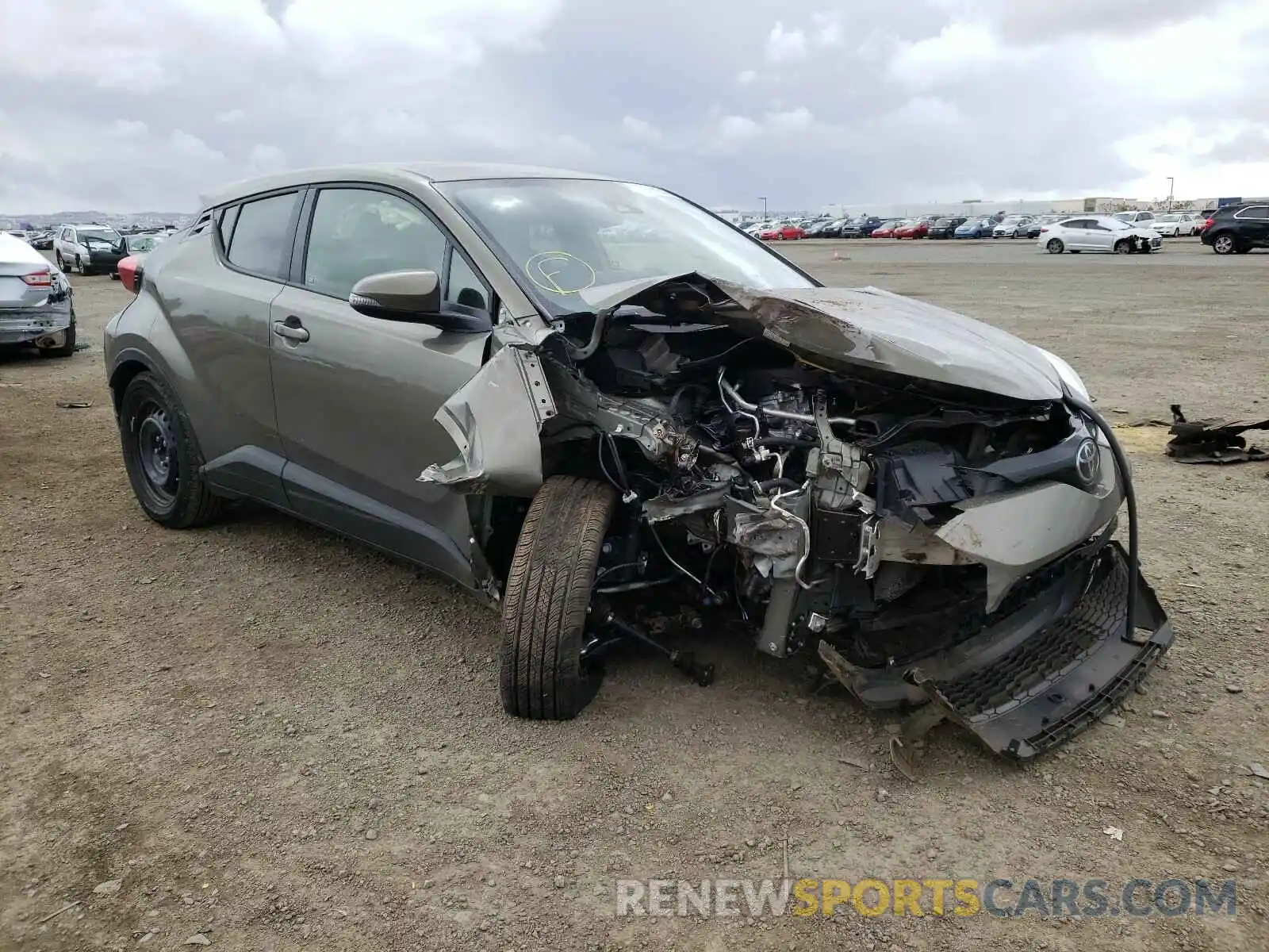 1 Photograph of a damaged car JTNKHMBX6M1096330 TOYOTA C-HR 2021