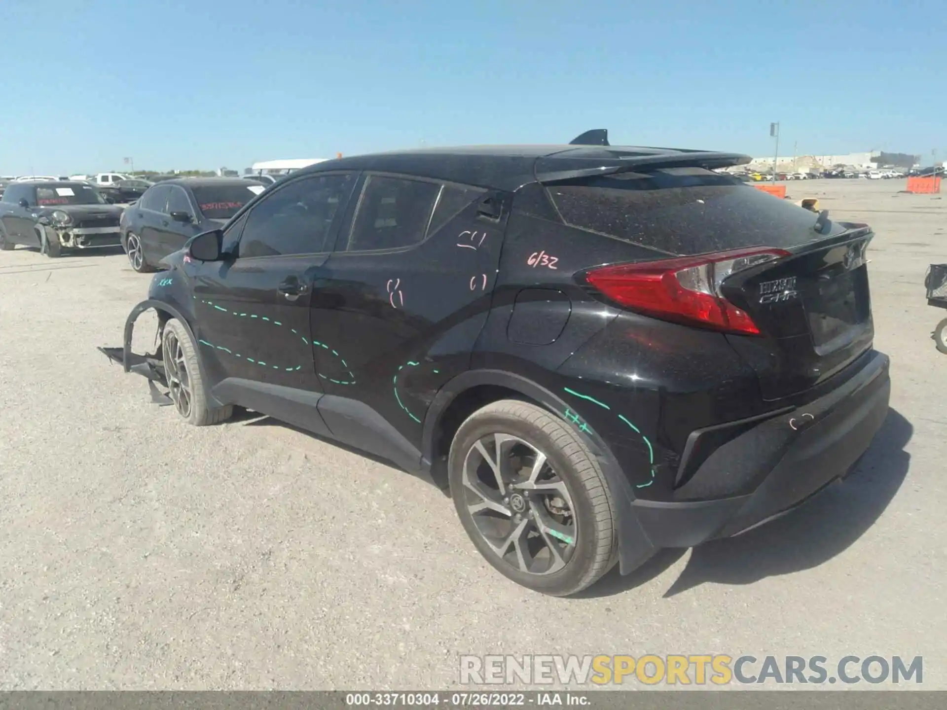 3 Фотография поврежденного автомобиля JTNKHMBX6M1103549 TOYOTA C-HR 2021