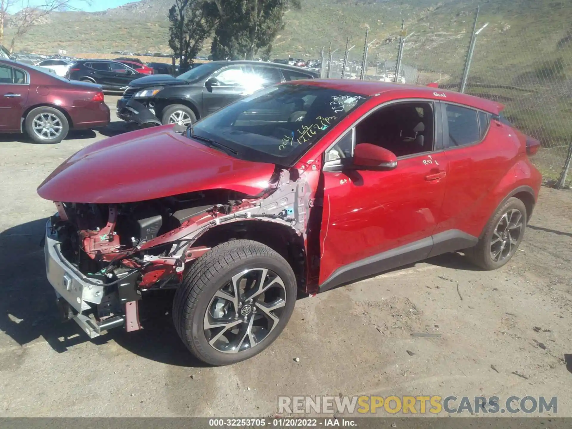 2 Photograph of a damaged car JTNKHMBX6M1104748 TOYOTA C-HR 2021