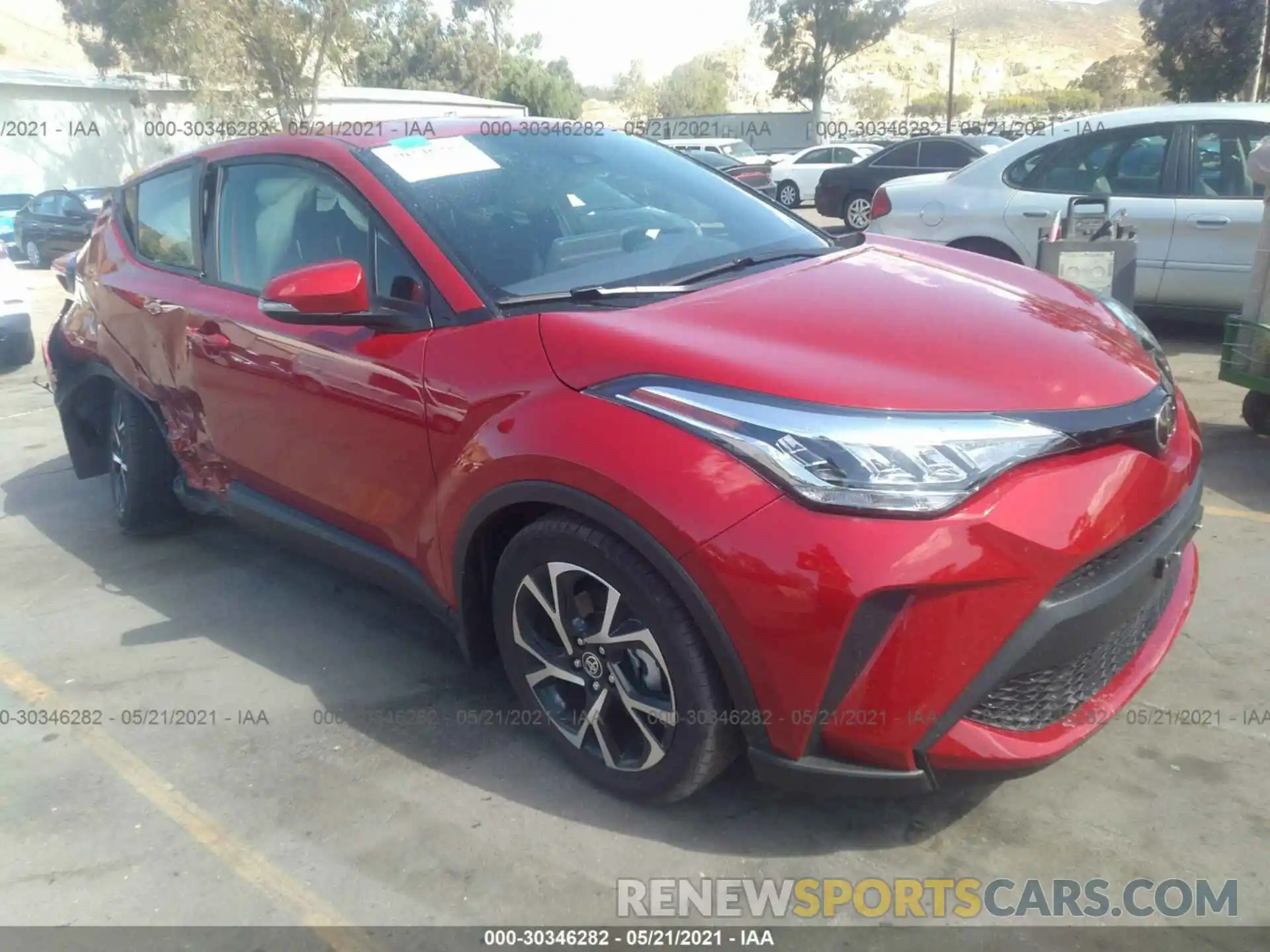 1 Photograph of a damaged car JTNKHMBX6M1105818 TOYOTA C-HR 2021