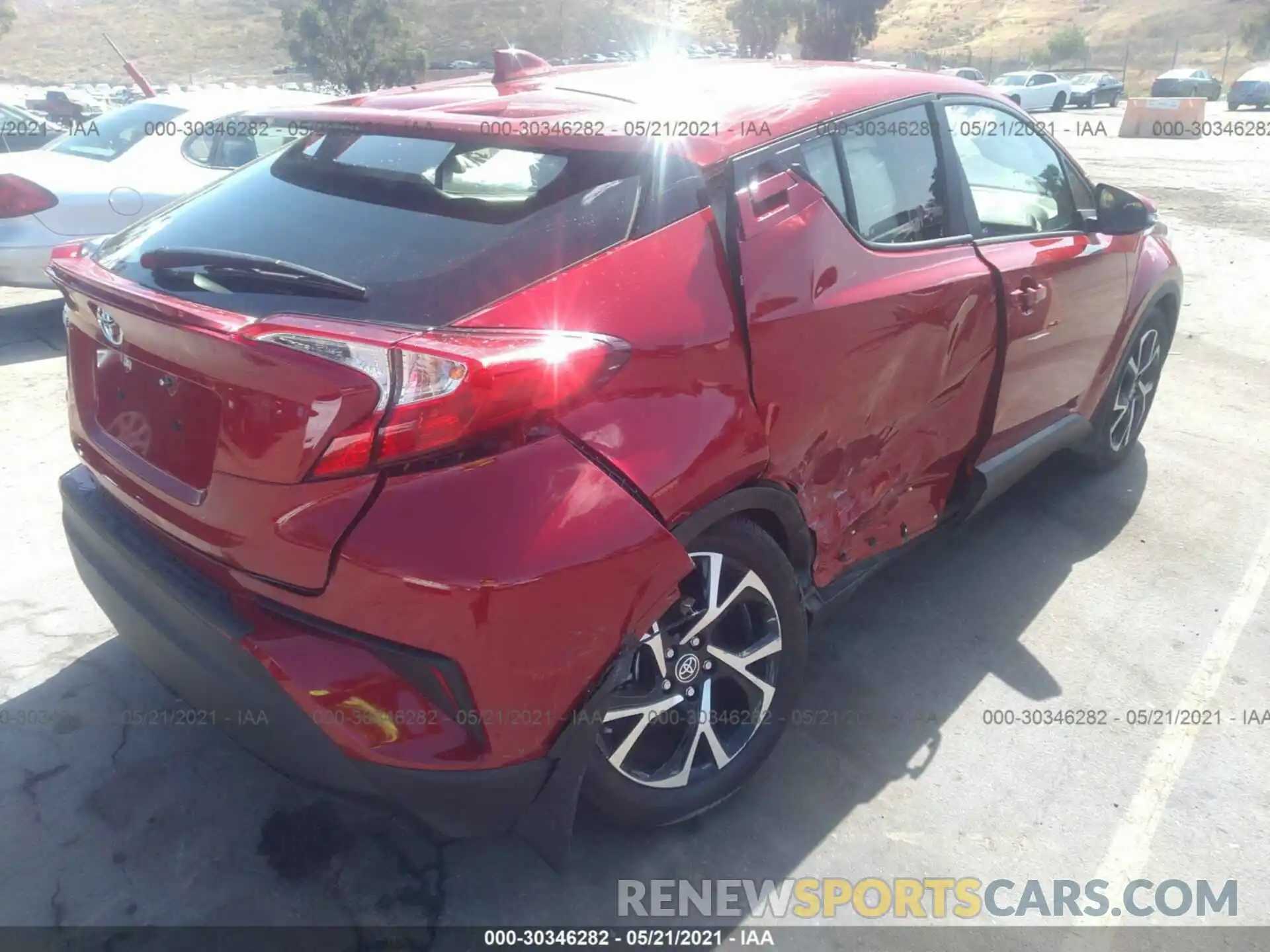 4 Photograph of a damaged car JTNKHMBX6M1105818 TOYOTA C-HR 2021