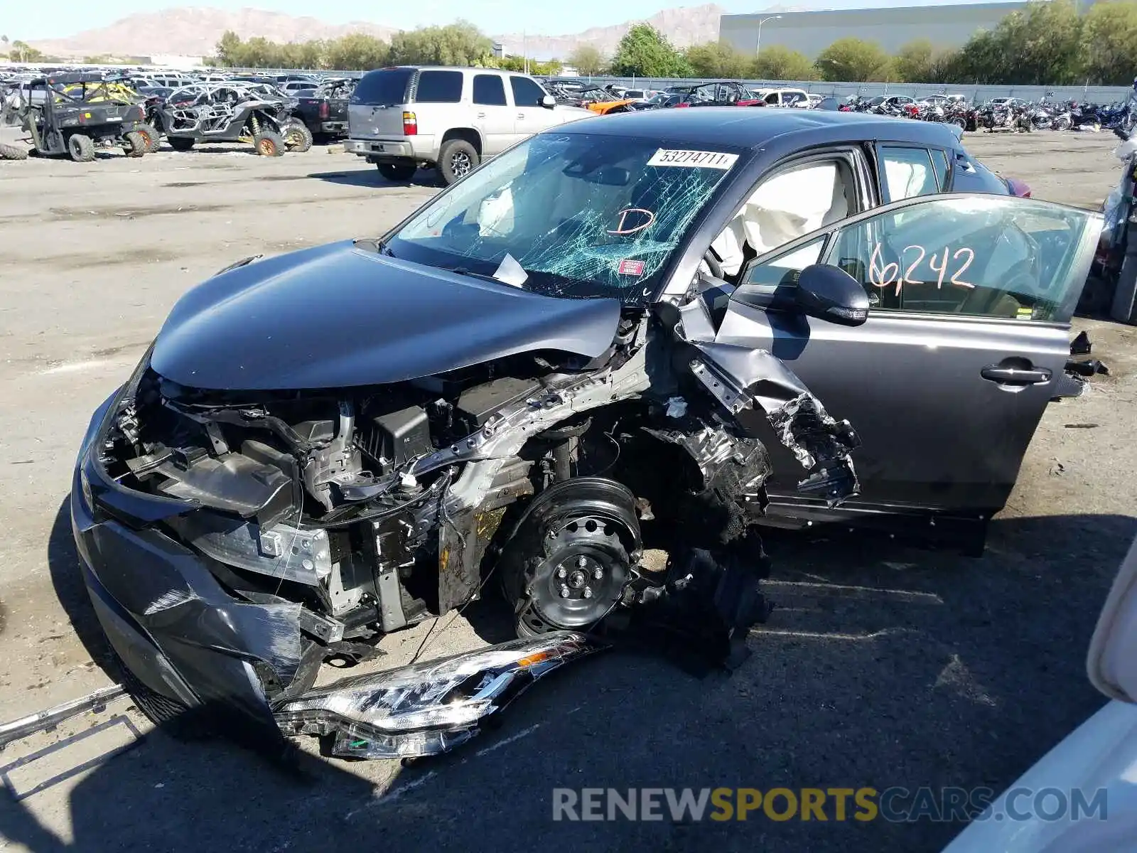 2 Photograph of a damaged car JTNKHMBX6M1109500 TOYOTA C-HR 2021