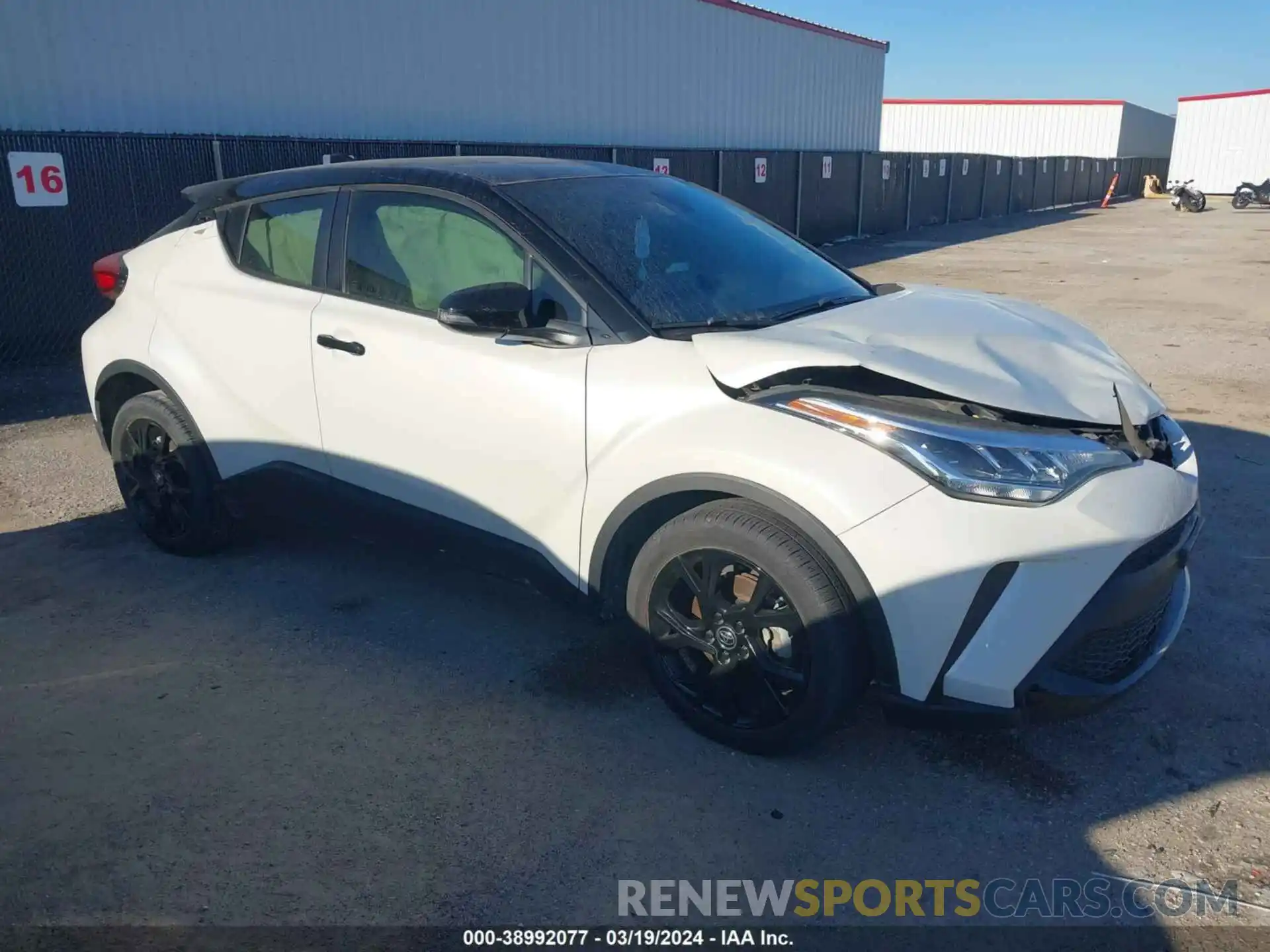 1 Photograph of a damaged car JTNKHMBX6M1122392 TOYOTA C-HR 2021