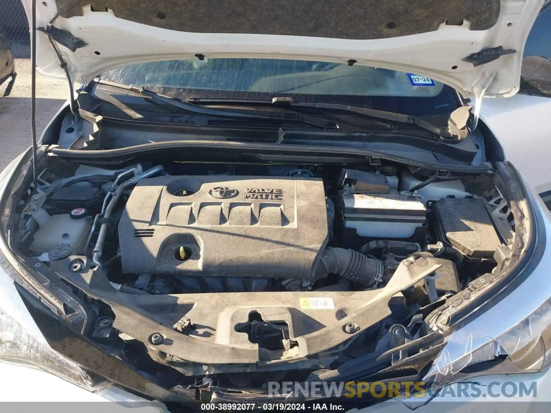 10 Photograph of a damaged car JTNKHMBX6M1122392 TOYOTA C-HR 2021