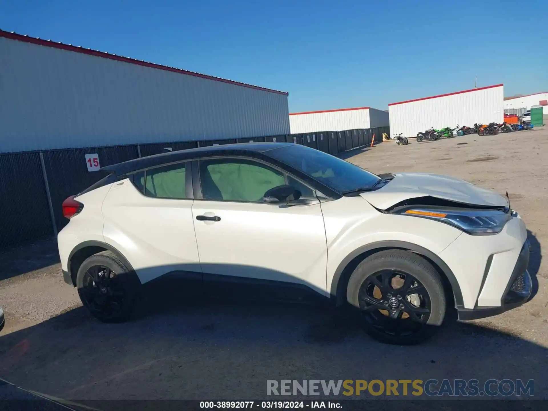 13 Photograph of a damaged car JTNKHMBX6M1122392 TOYOTA C-HR 2021