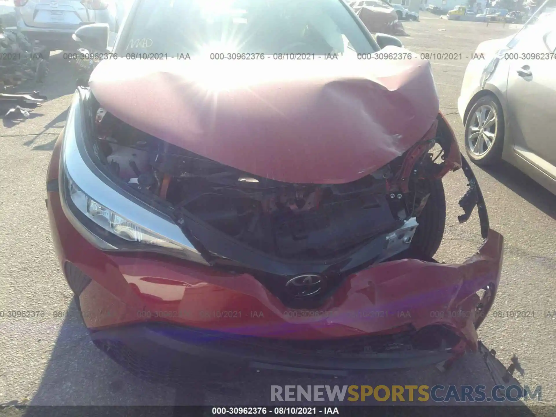 6 Photograph of a damaged car JTNKHMBX6M1123655 TOYOTA C-HR 2021