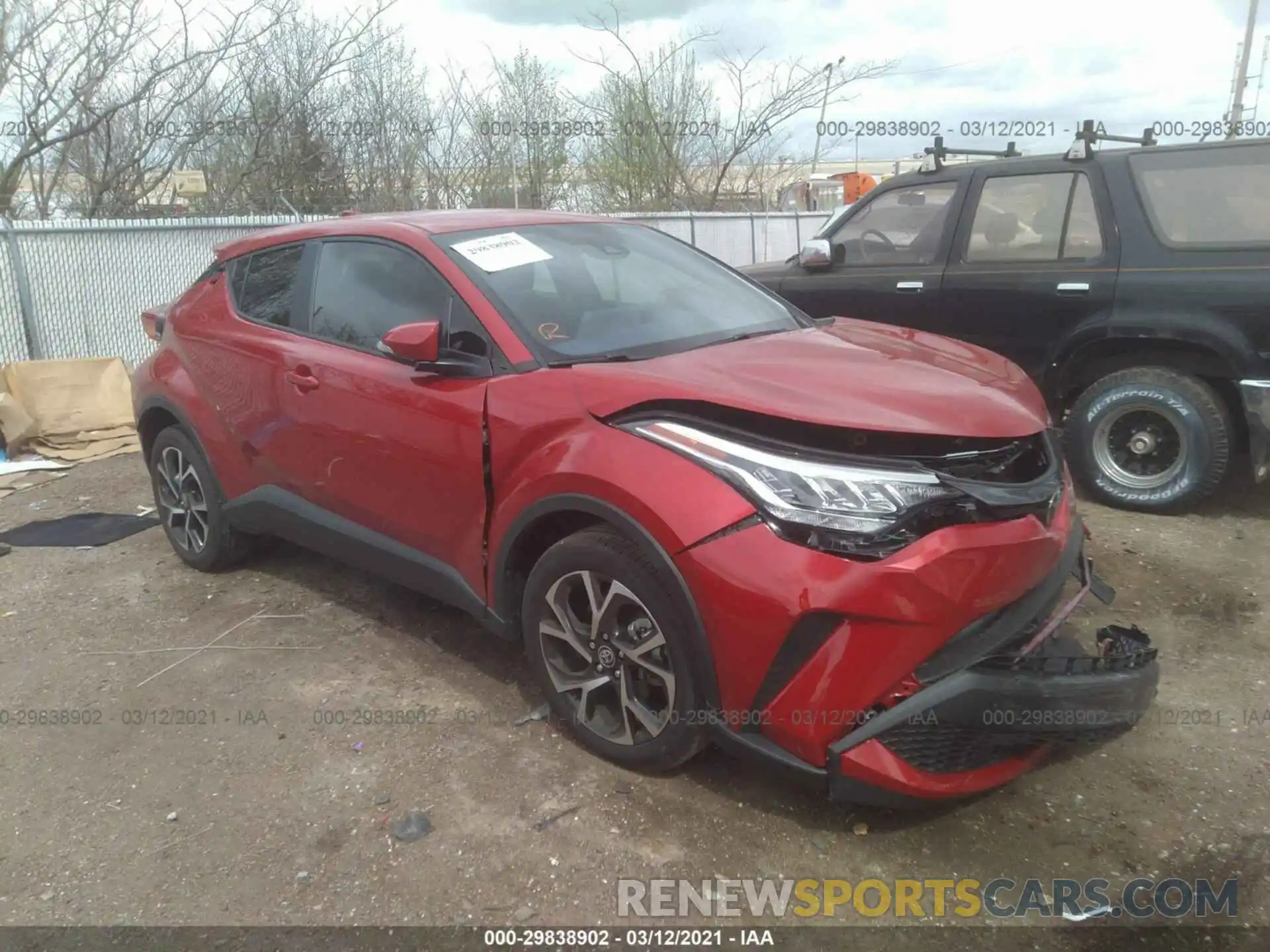 1 Photograph of a damaged car JTNKHMBX7M1098071 TOYOTA C-HR 2021