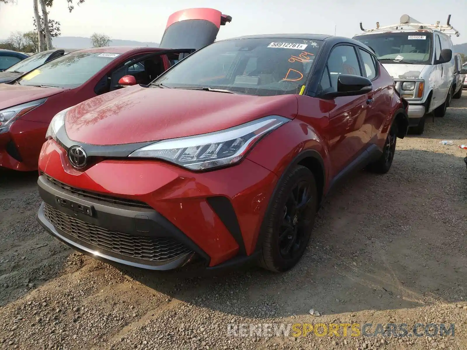 2 Photograph of a damaged car JTNKHMBX7M1098703 TOYOTA C-HR 2021