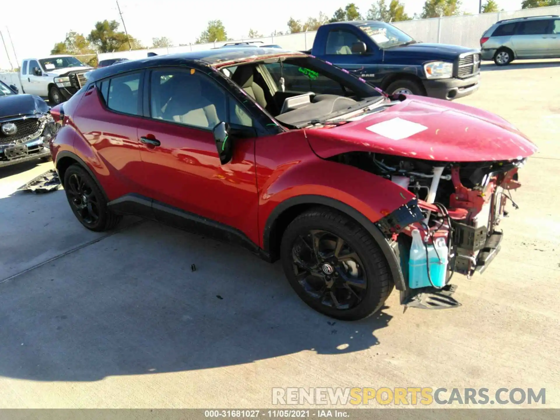 1 Photograph of a damaged car JTNKHMBX7M1103852 TOYOTA C-HR 2021