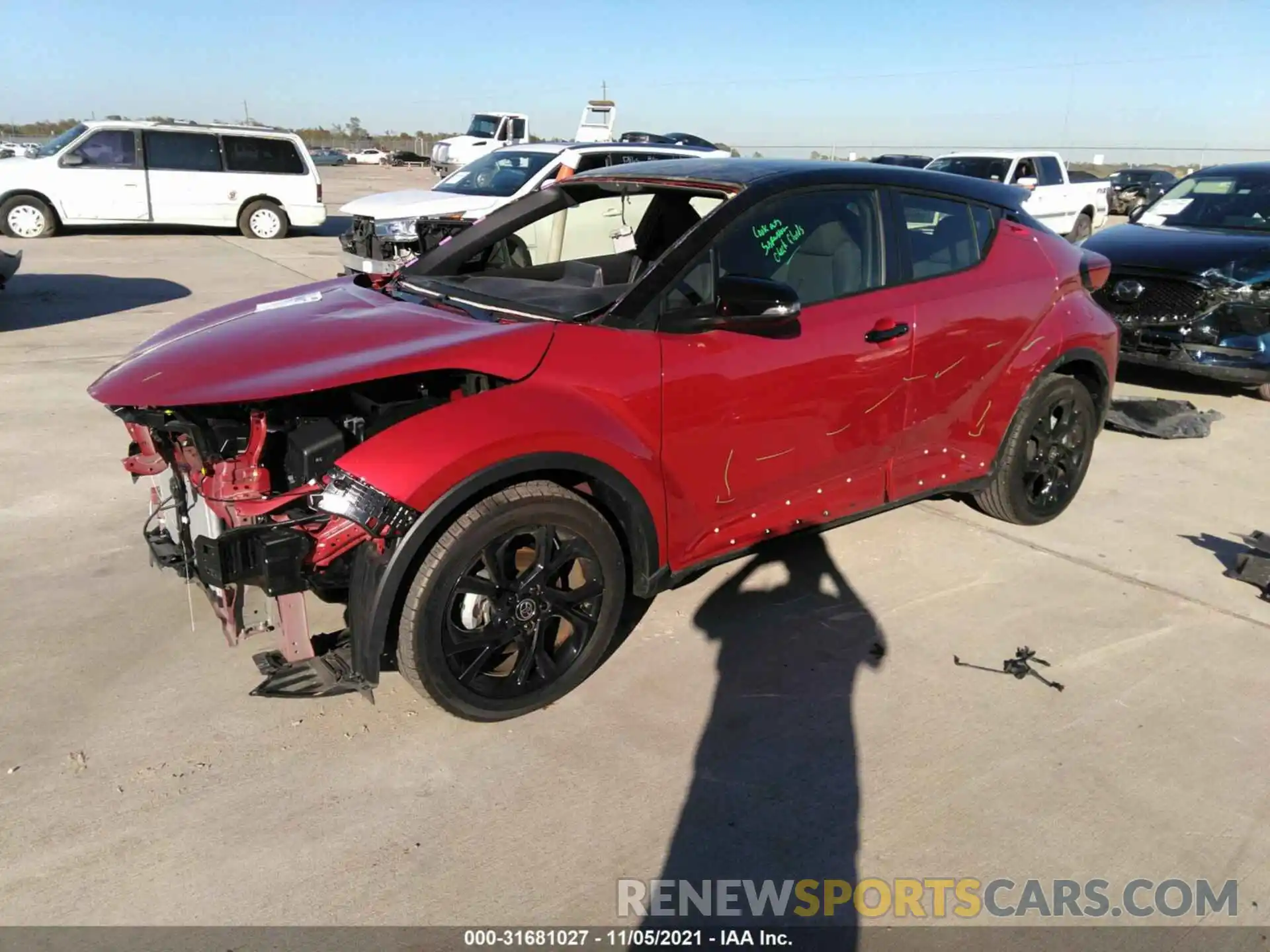 2 Photograph of a damaged car JTNKHMBX7M1103852 TOYOTA C-HR 2021