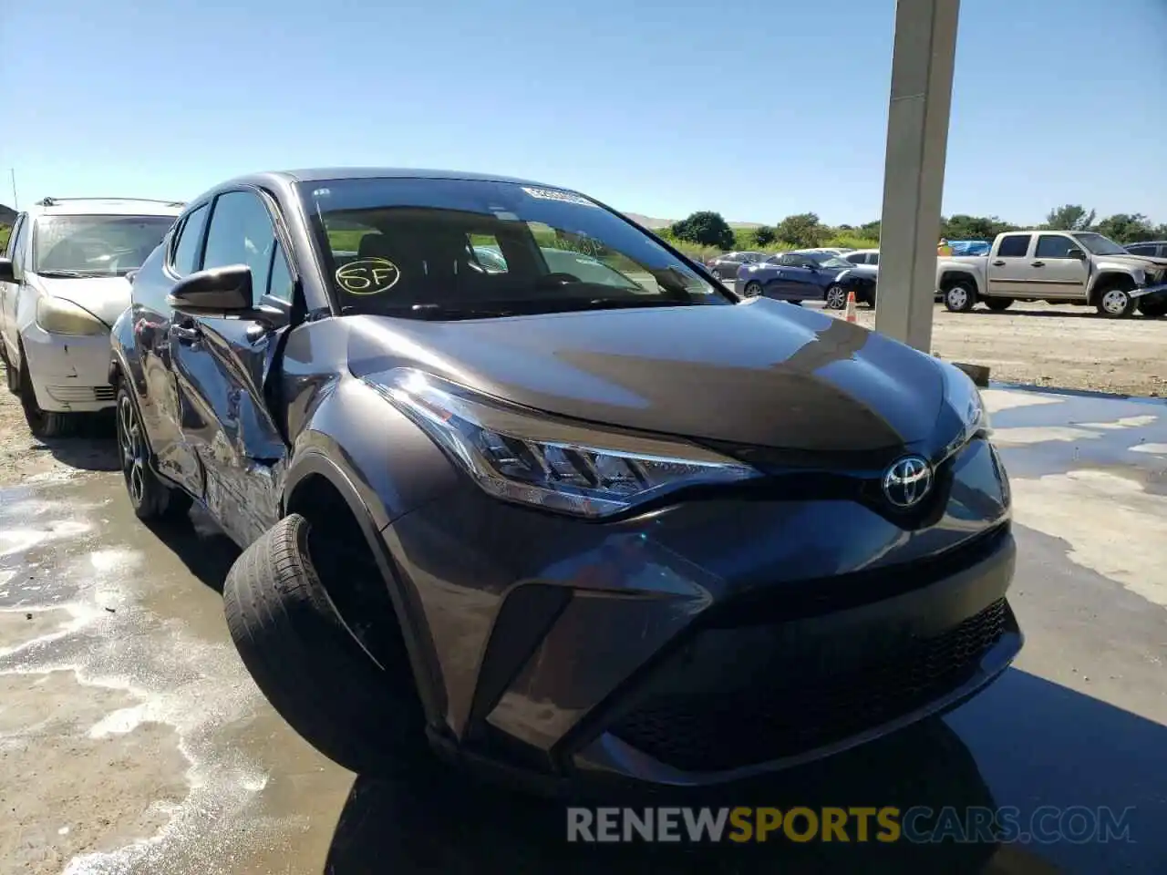 1 Photograph of a damaged car JTNKHMBX7M1104158 TOYOTA C-HR 2021