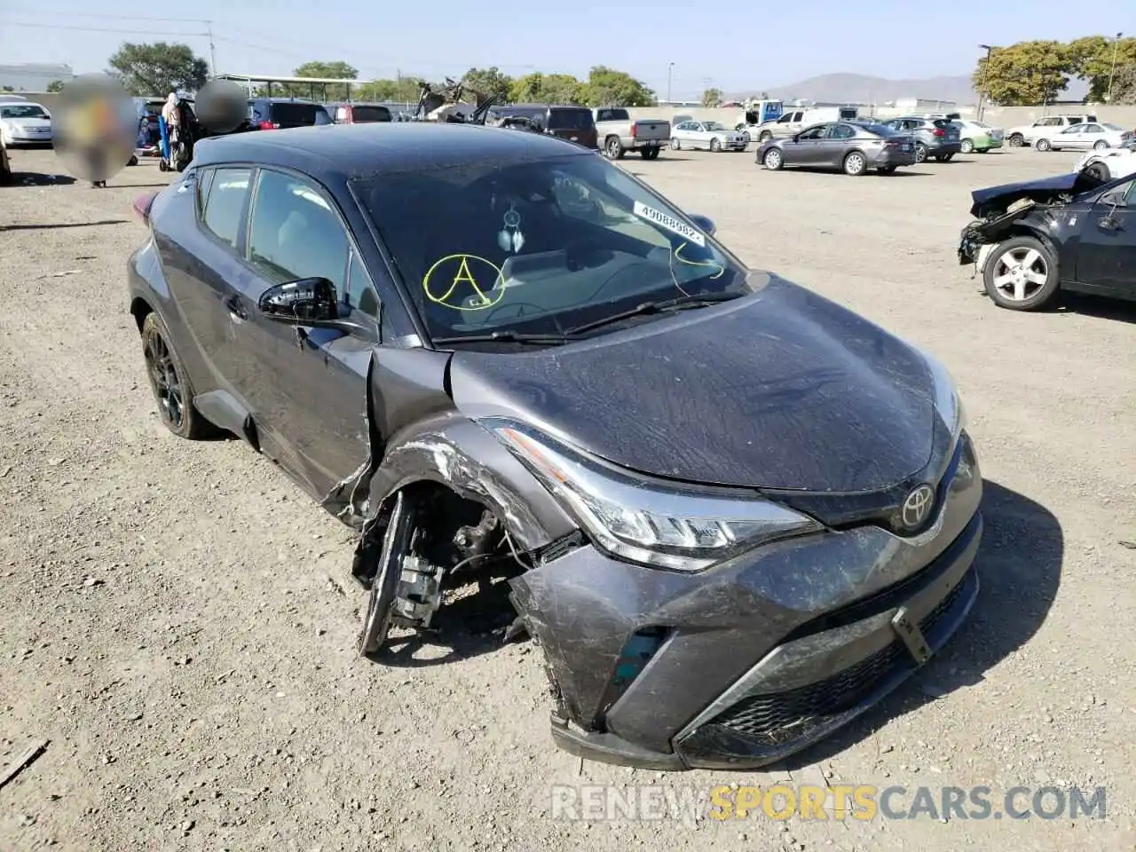 1 Photograph of a damaged car JTNKHMBX7M1105102 TOYOTA C-HR 2021