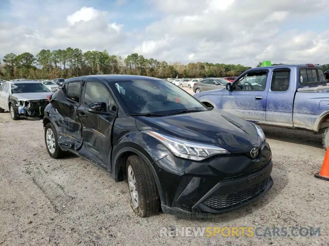 1 Photograph of a damaged car JTNKHMBX7M1110414 TOYOTA C-HR 2021