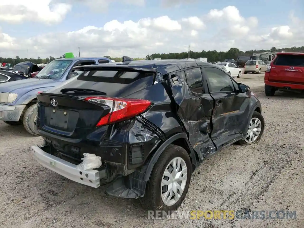 4 Photograph of a damaged car JTNKHMBX7M1110414 TOYOTA C-HR 2021