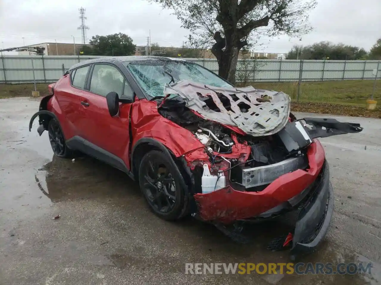 1 Photograph of a damaged car JTNKHMBX7M1110557 TOYOTA C-HR 2021