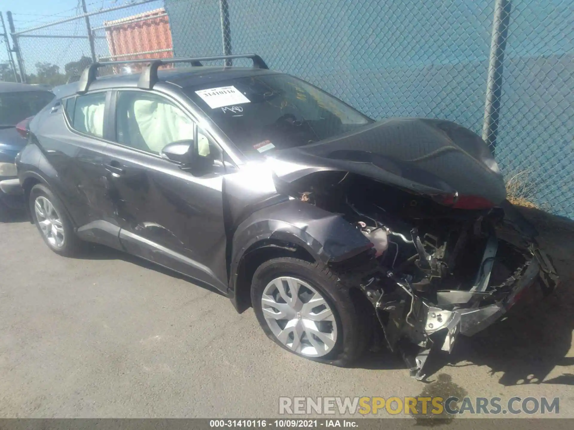 1 Photograph of a damaged car JTNKHMBX7M1110946 TOYOTA C-HR 2021