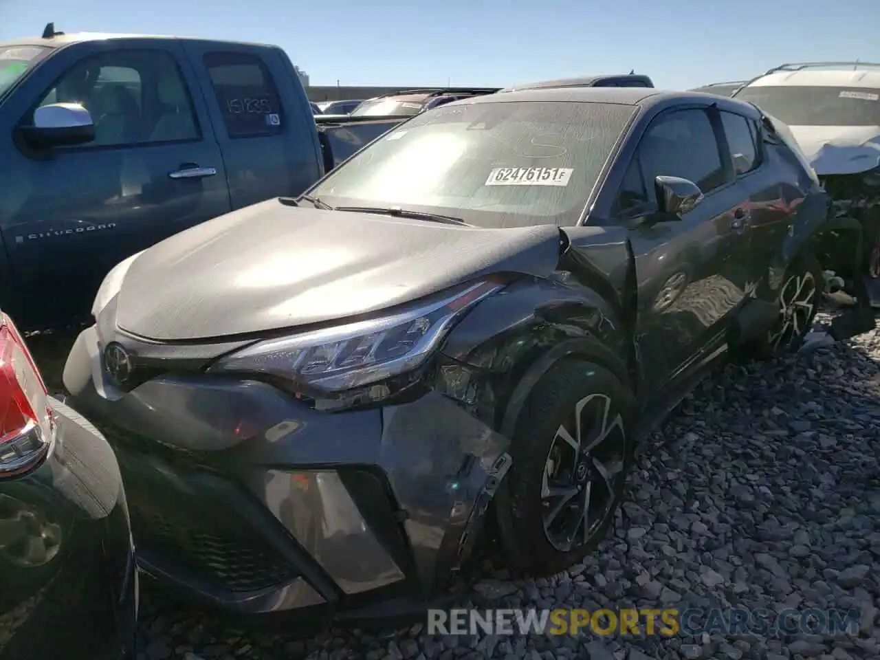 2 Photograph of a damaged car JTNKHMBX7M1115032 TOYOTA C-HR 2021