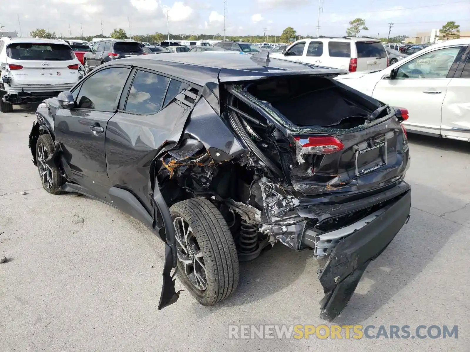 3 Photograph of a damaged car JTNKHMBX7M1115032 TOYOTA C-HR 2021