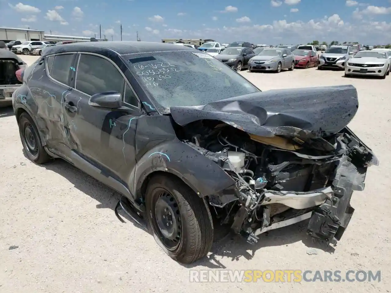 1 Photograph of a damaged car JTNKHMBX7M1115290 TOYOTA C-HR 2021