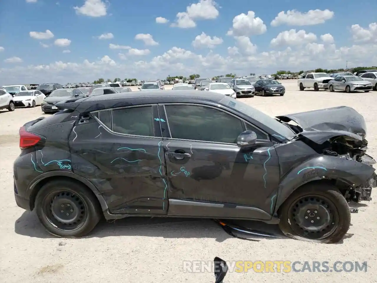 9 Photograph of a damaged car JTNKHMBX7M1115290 TOYOTA C-HR 2021