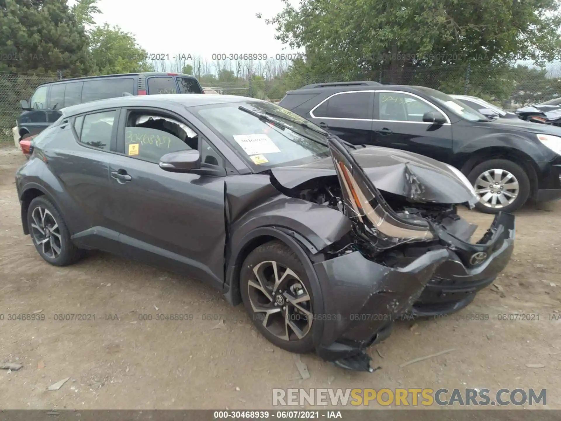 1 Photograph of a damaged car JTNKHMBX7M1115435 TOYOTA C-HR 2021