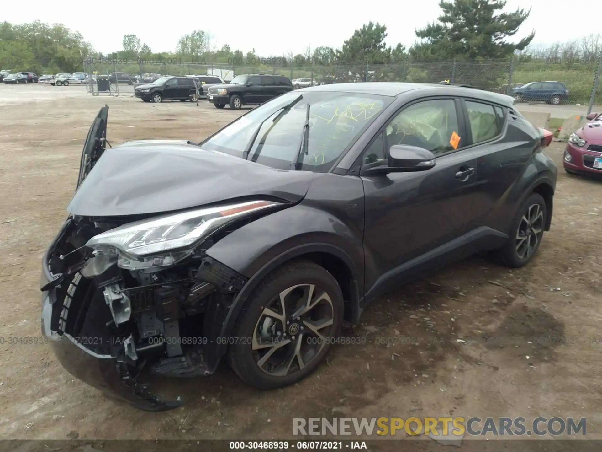 2 Photograph of a damaged car JTNKHMBX7M1115435 TOYOTA C-HR 2021