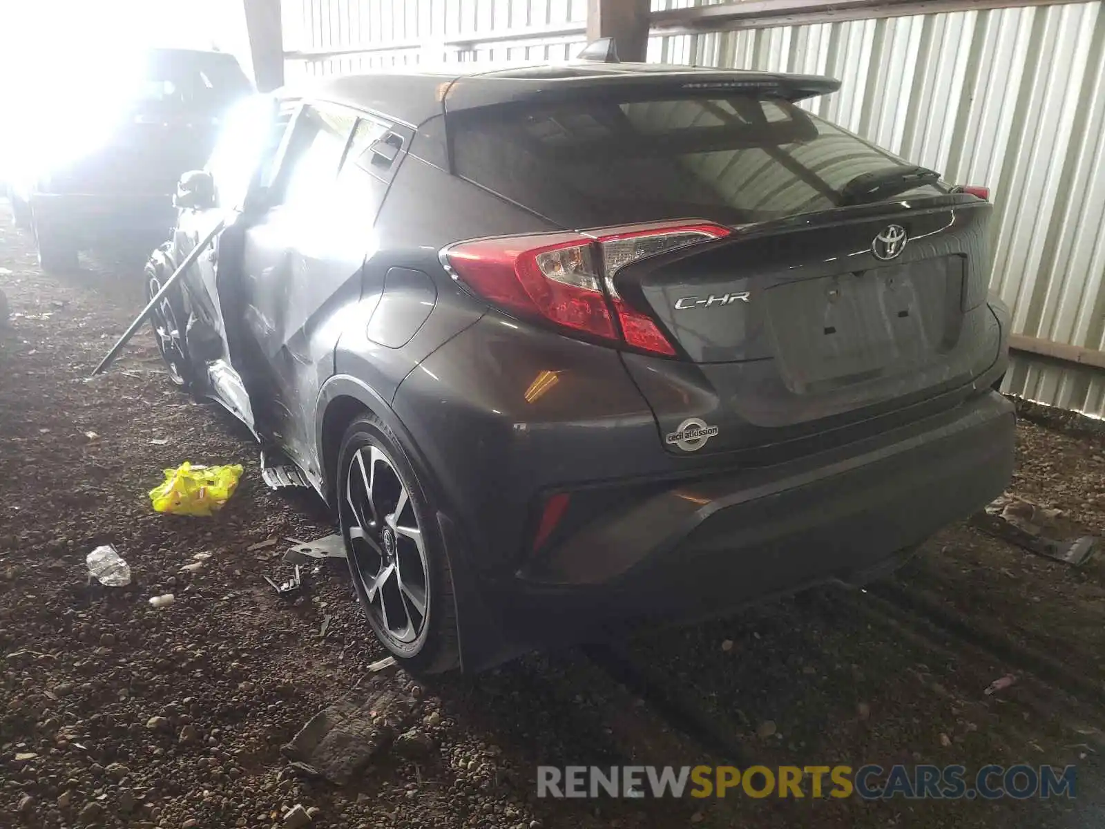 3 Photograph of a damaged car JTNKHMBX8M1100412 TOYOTA C-HR 2021