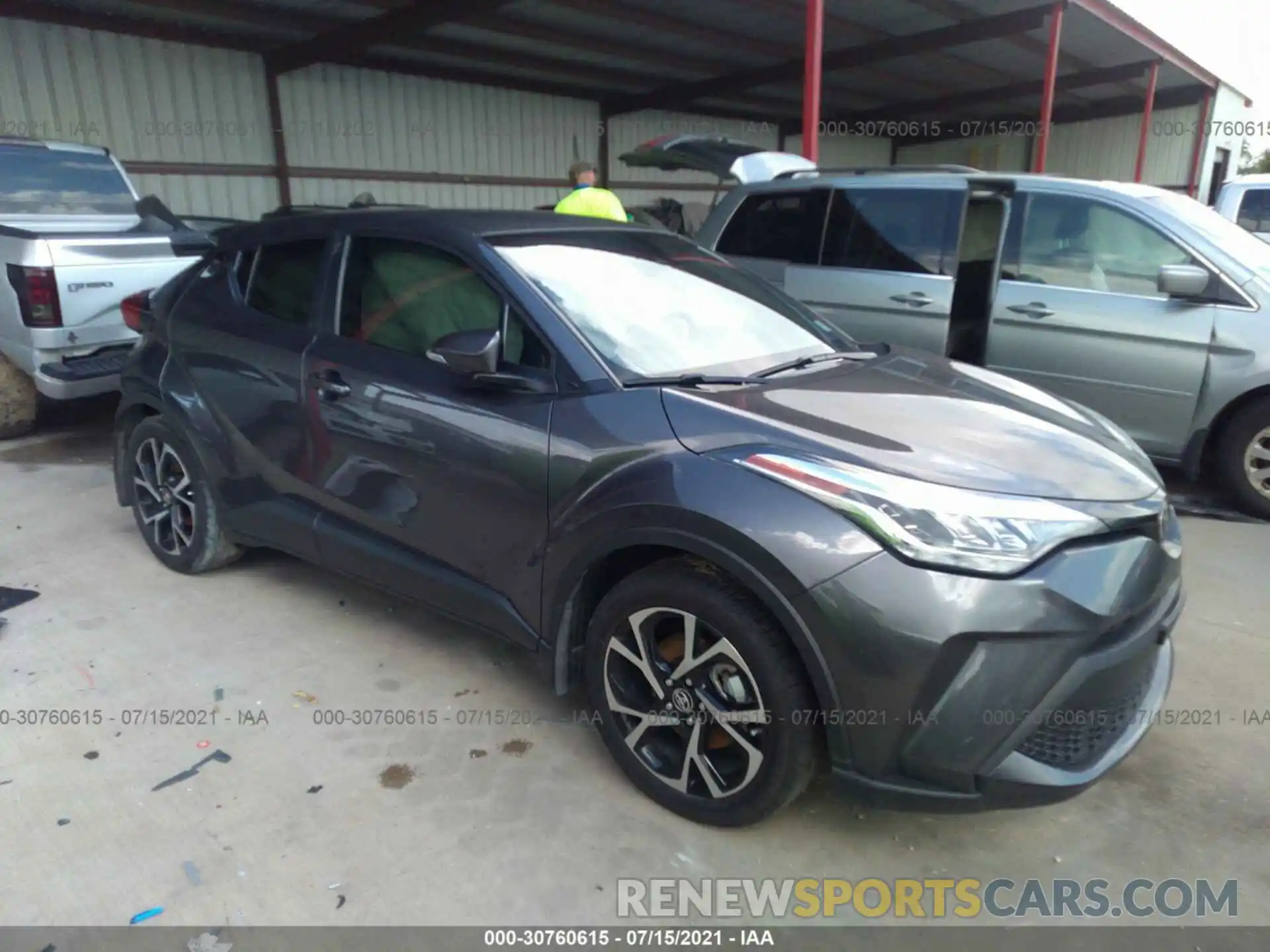 1 Photograph of a damaged car JTNKHMBX8M1101382 TOYOTA C-HR 2021