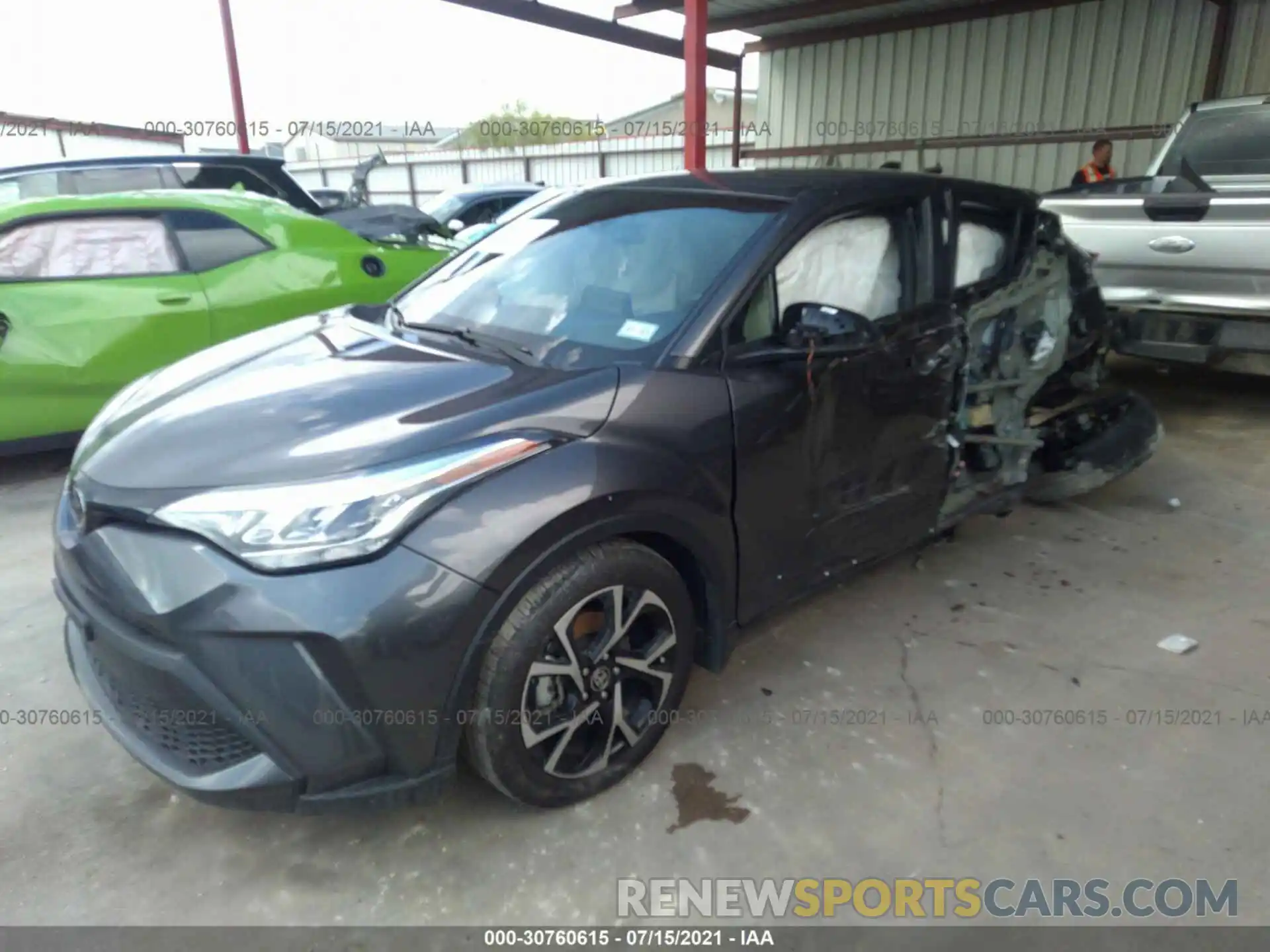 2 Photograph of a damaged car JTNKHMBX8M1101382 TOYOTA C-HR 2021