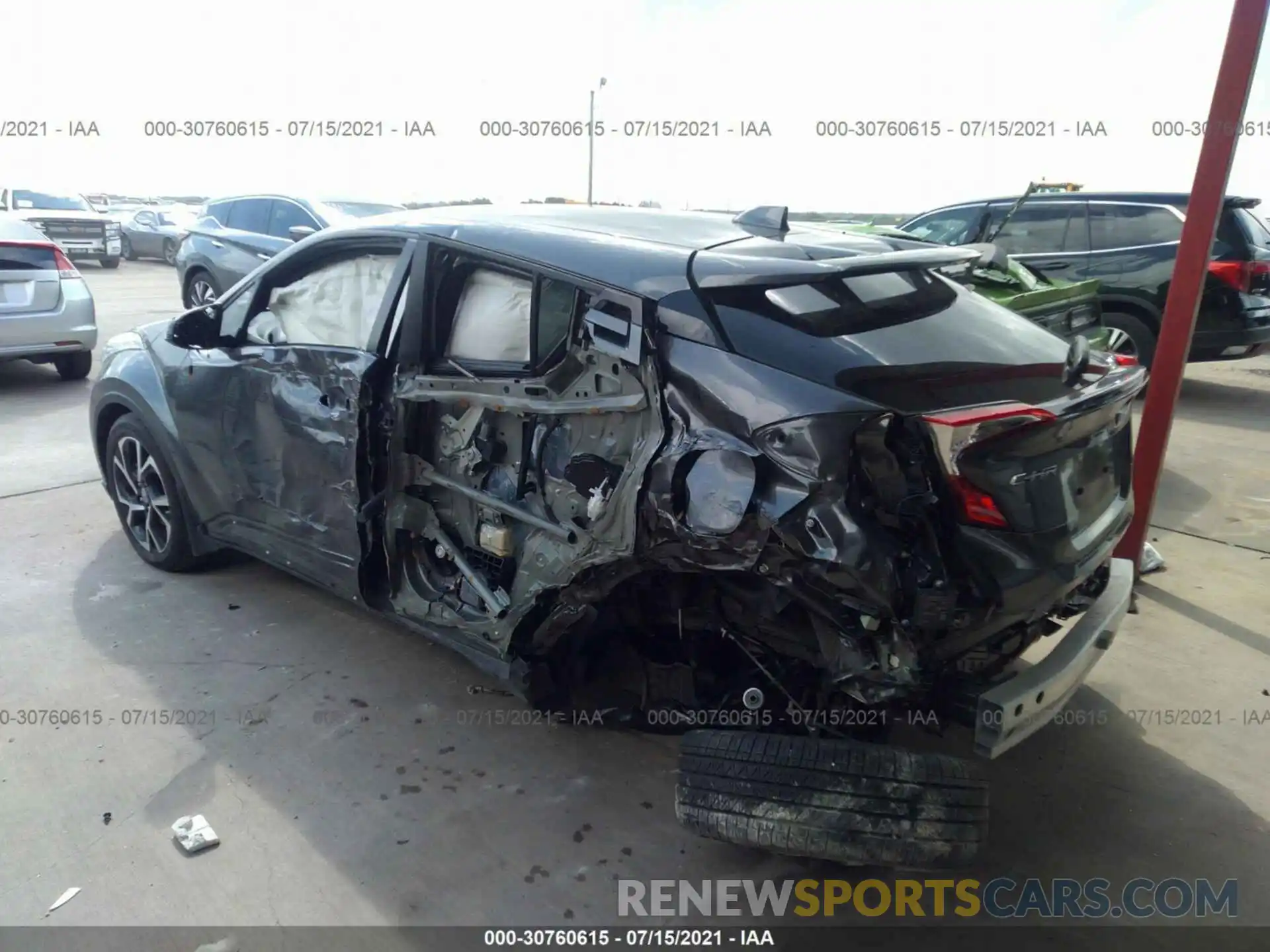 3 Photograph of a damaged car JTNKHMBX8M1101382 TOYOTA C-HR 2021