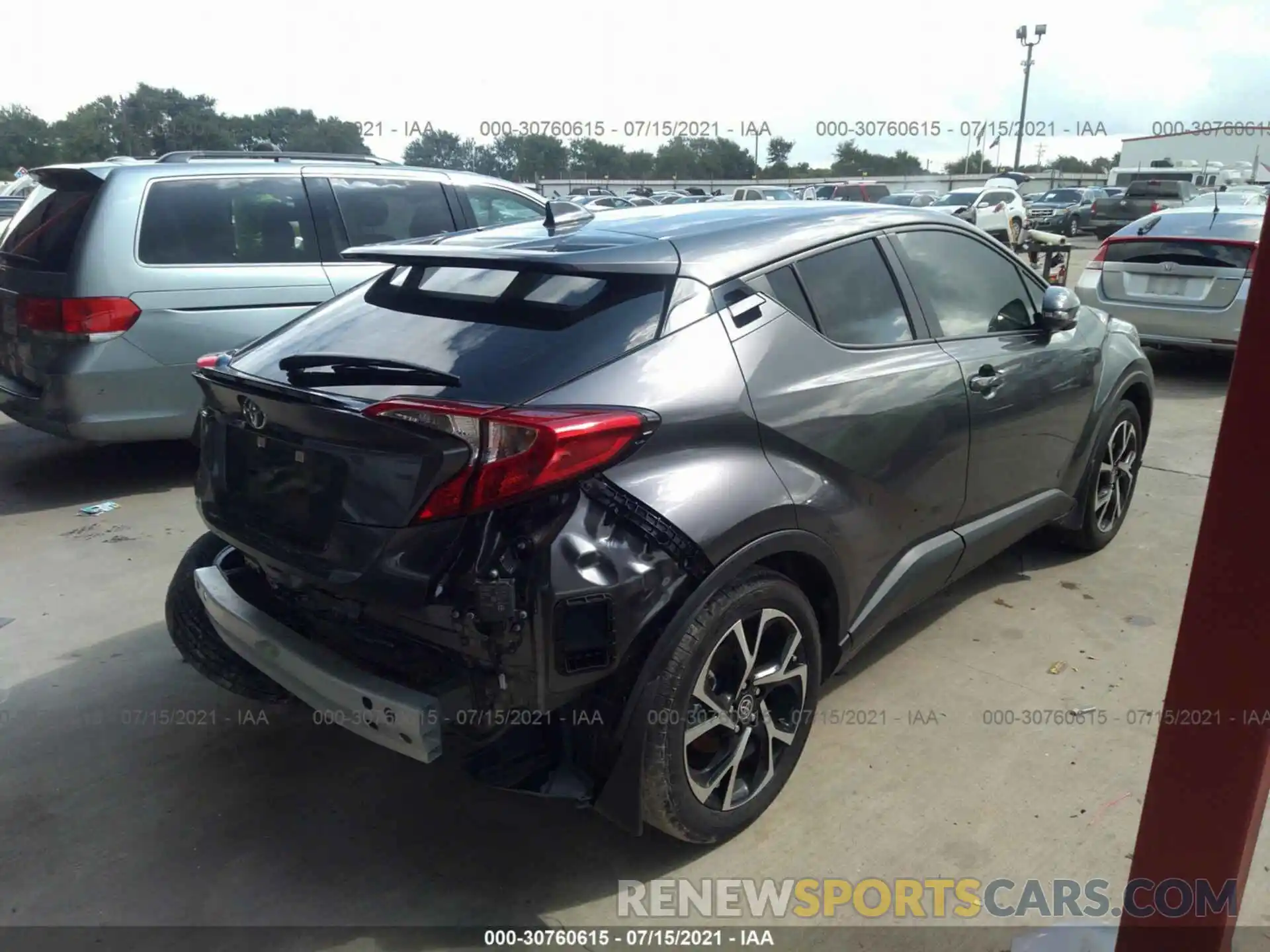 4 Photograph of a damaged car JTNKHMBX8M1101382 TOYOTA C-HR 2021