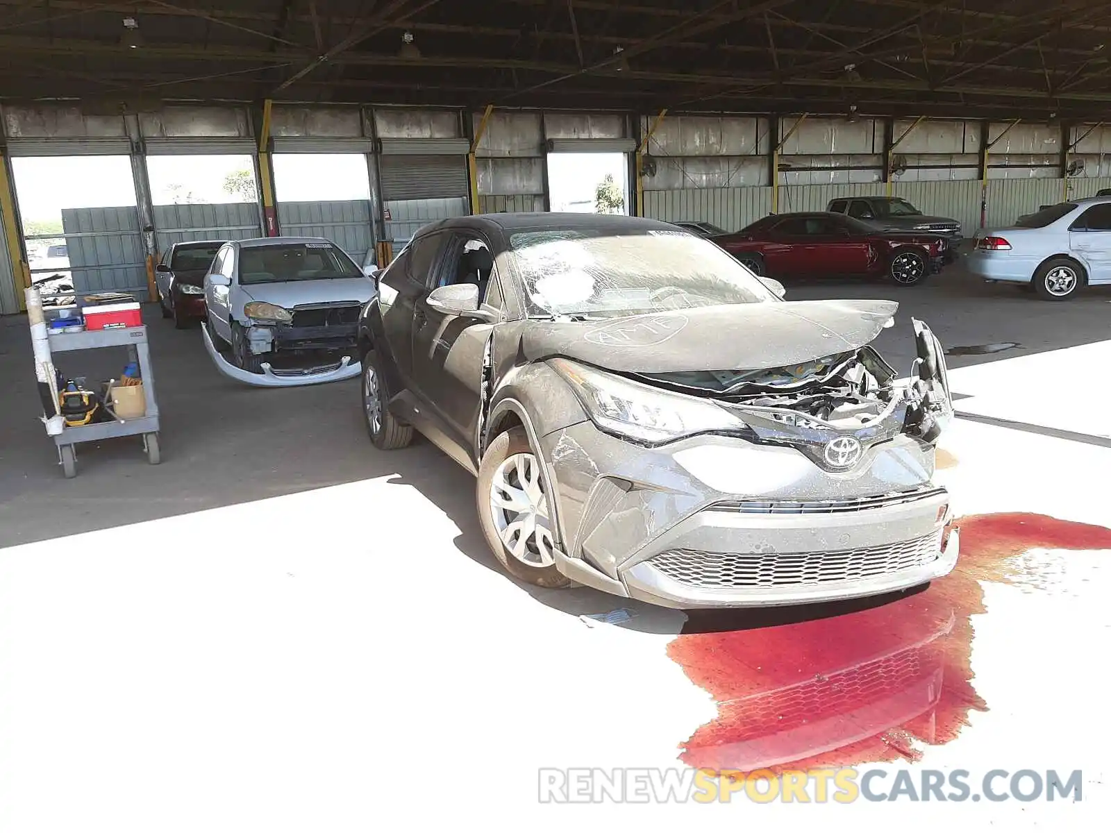 1 Photograph of a damaged car JTNKHMBX8M1102399 TOYOTA C-HR 2021